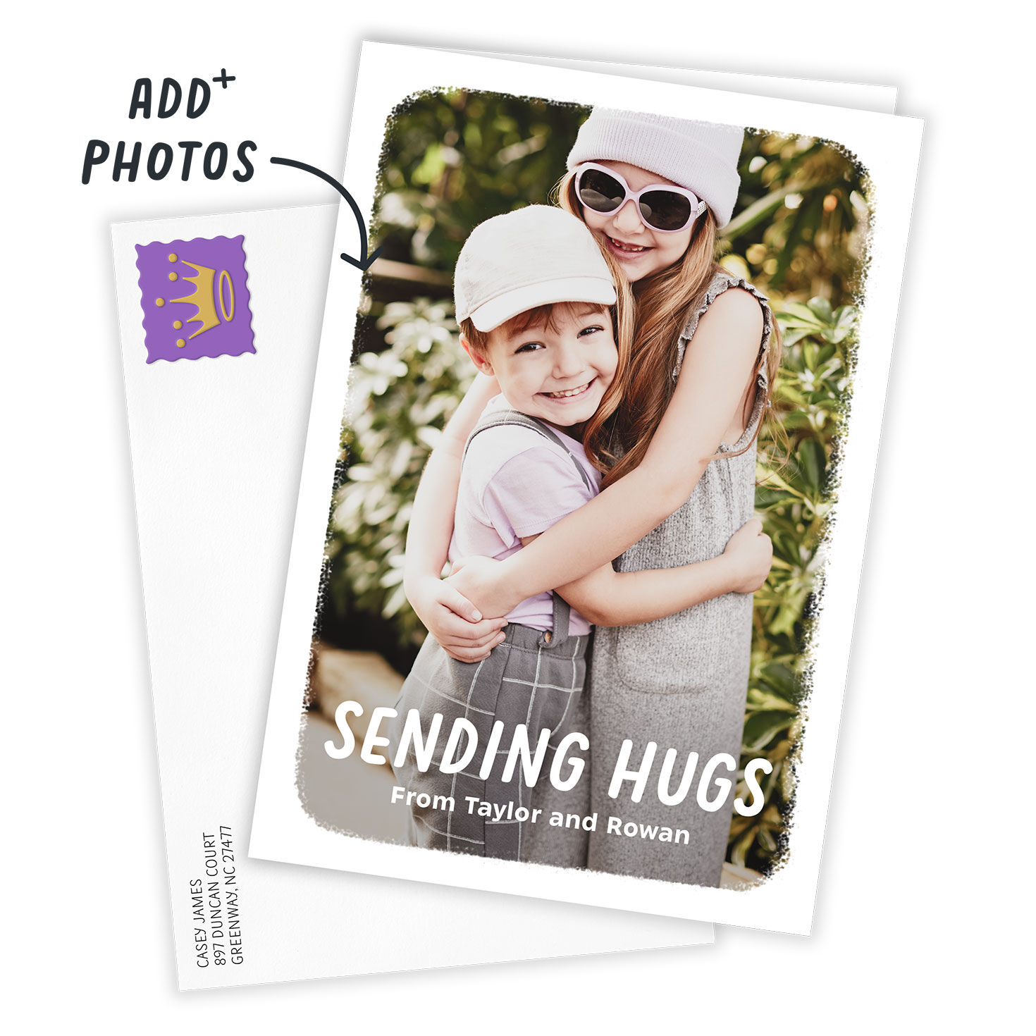 3552-personalized-white-outline-photo-card-2.jpg Personalized White Outline Photo Card