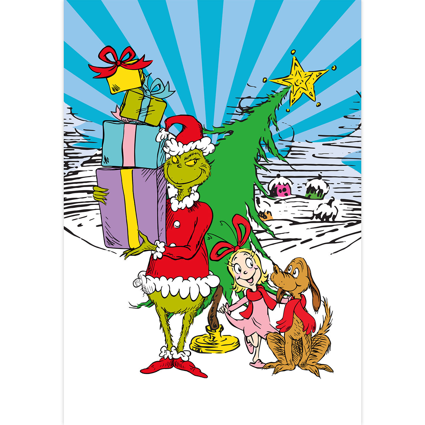 Aquarius Grinch Candy Cane 150-Piece Jigsaw Puzzle