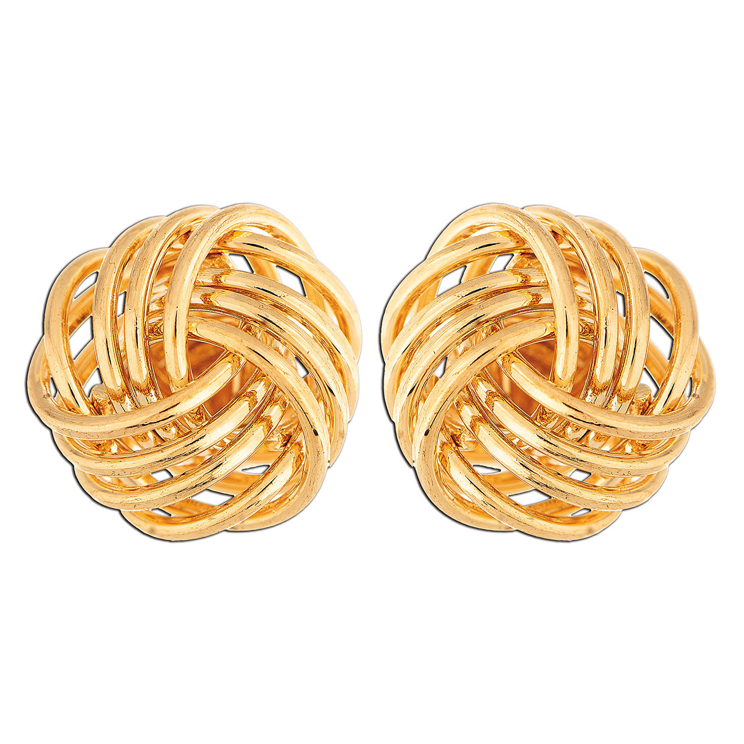 Rain Jewelry Gold Wire Love Knot Stud Earrings