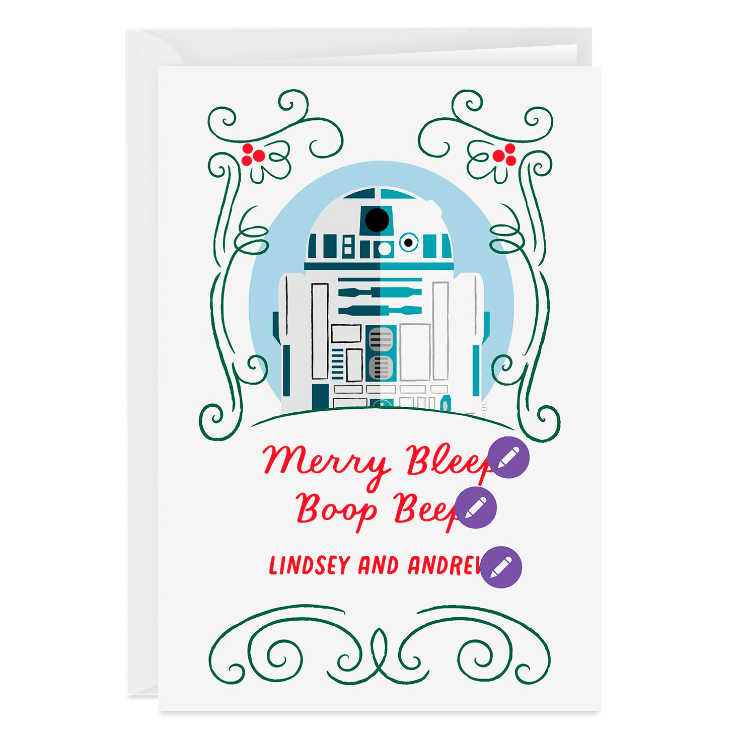 3620-personalized-star-wars-r2-d2-christmas-card-6.jpg Personalized Star Wars™ R2-D2™ Christmas Card