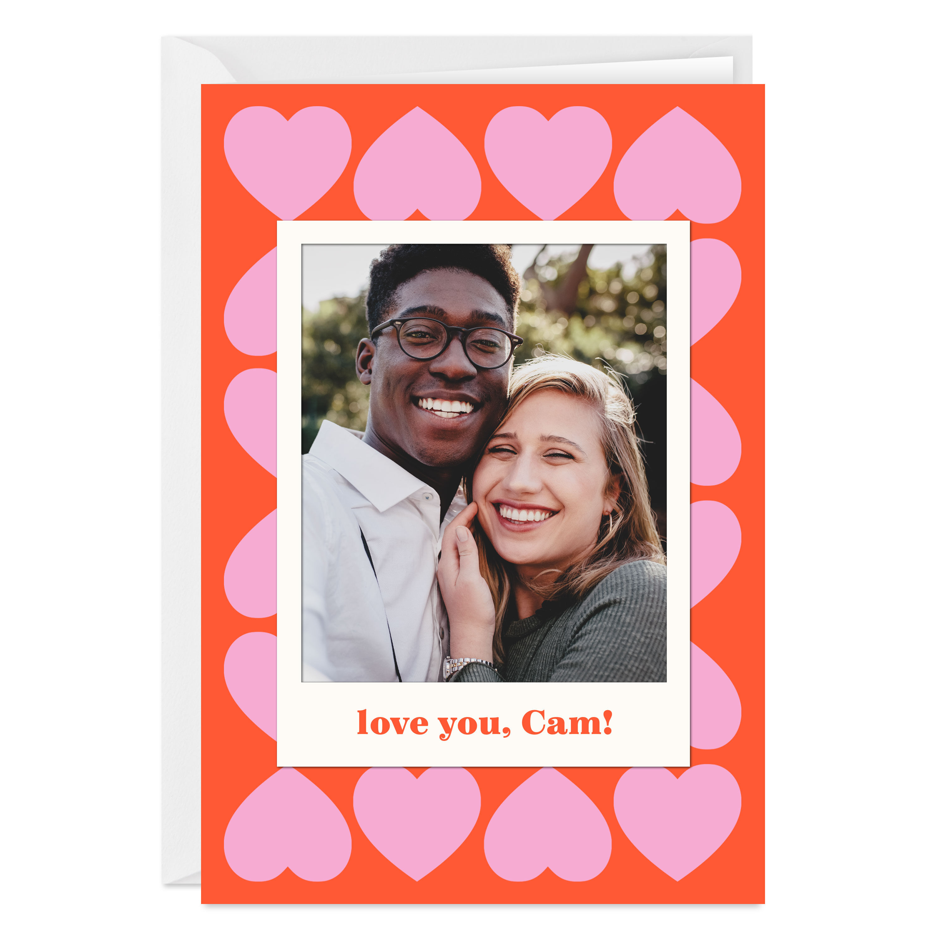 Multiple Hearts Custom Love Card
