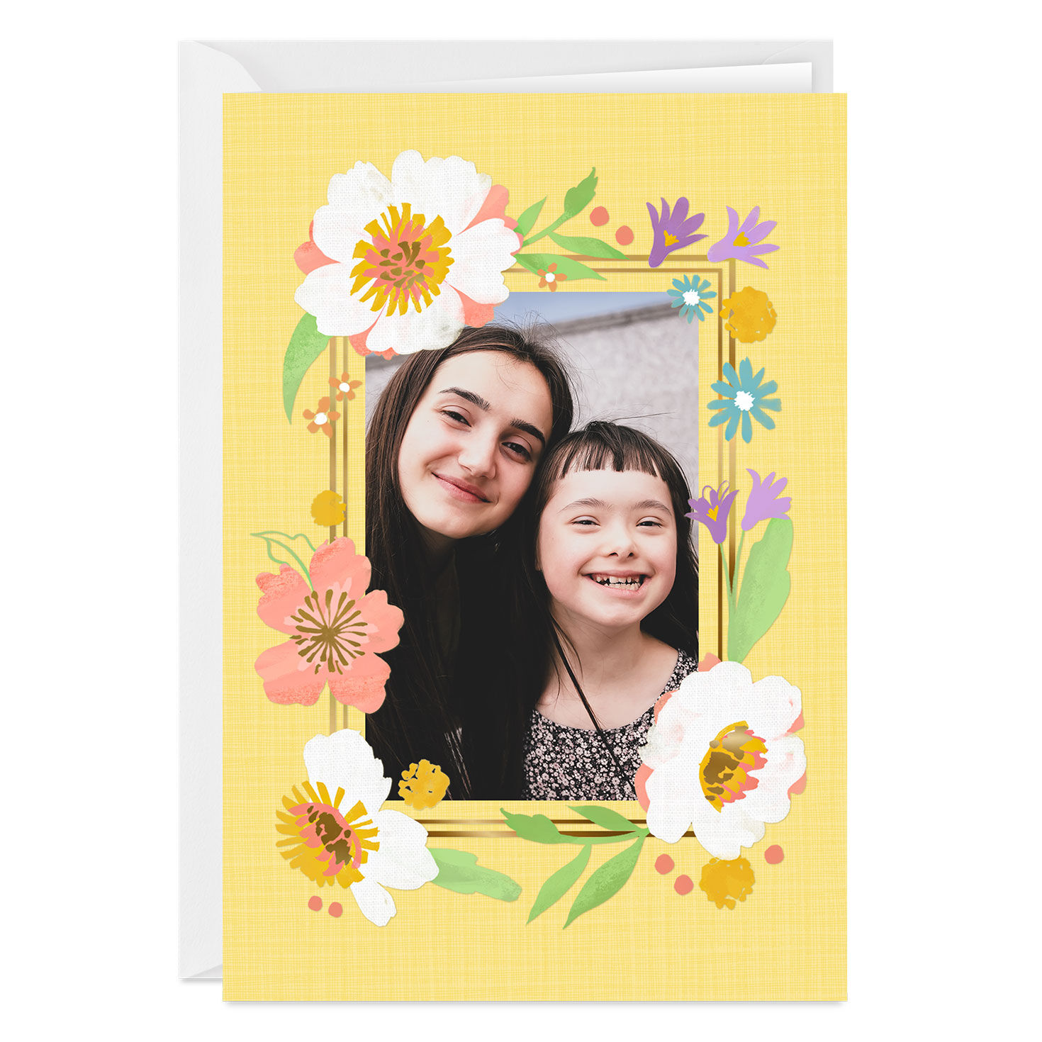 3646-personalized-wildflowers-frame-photo-card-1.jpg Personalized Wildflowers Frame Photo Card