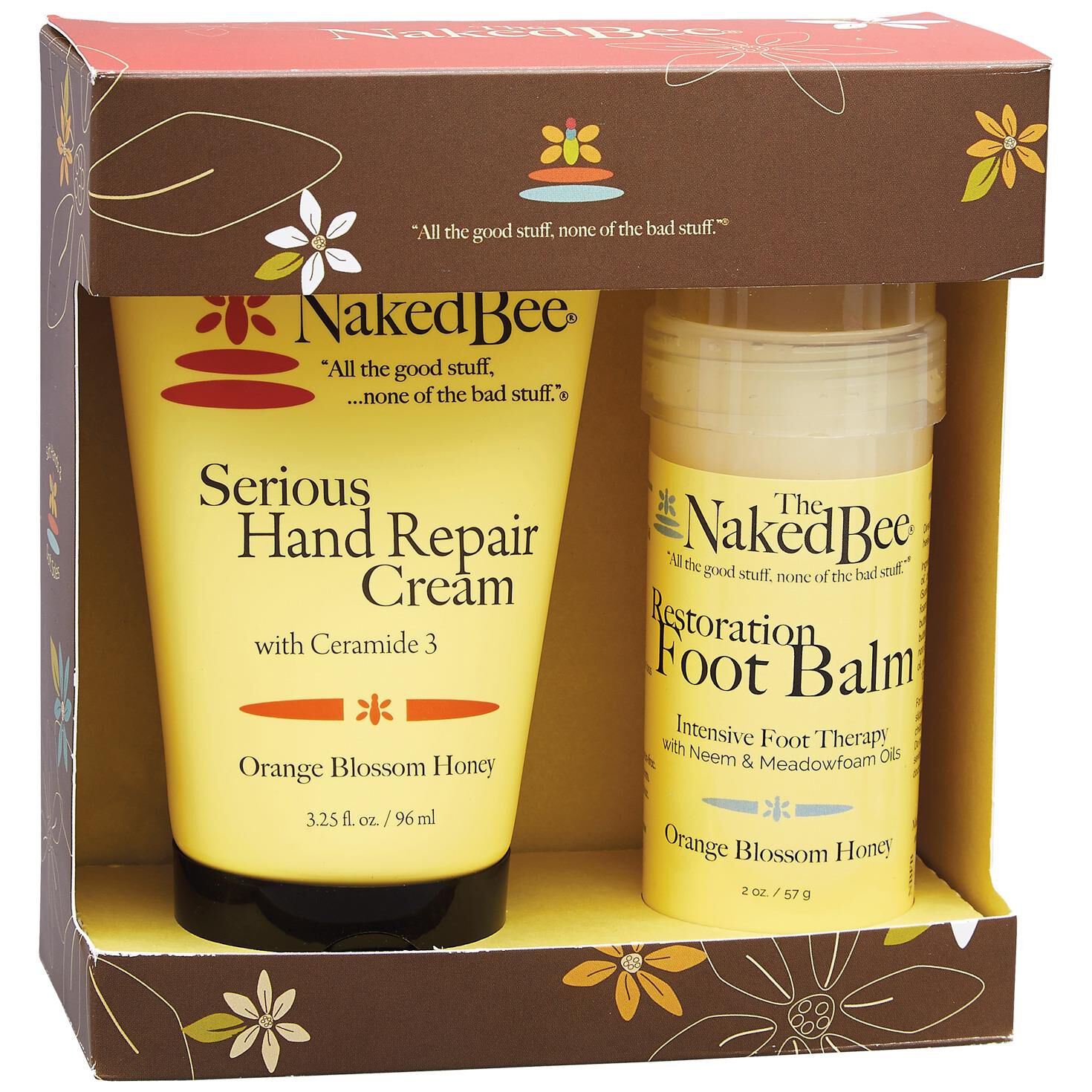 Naked Bee Hand & Foot Repair Kit, Set of 2
