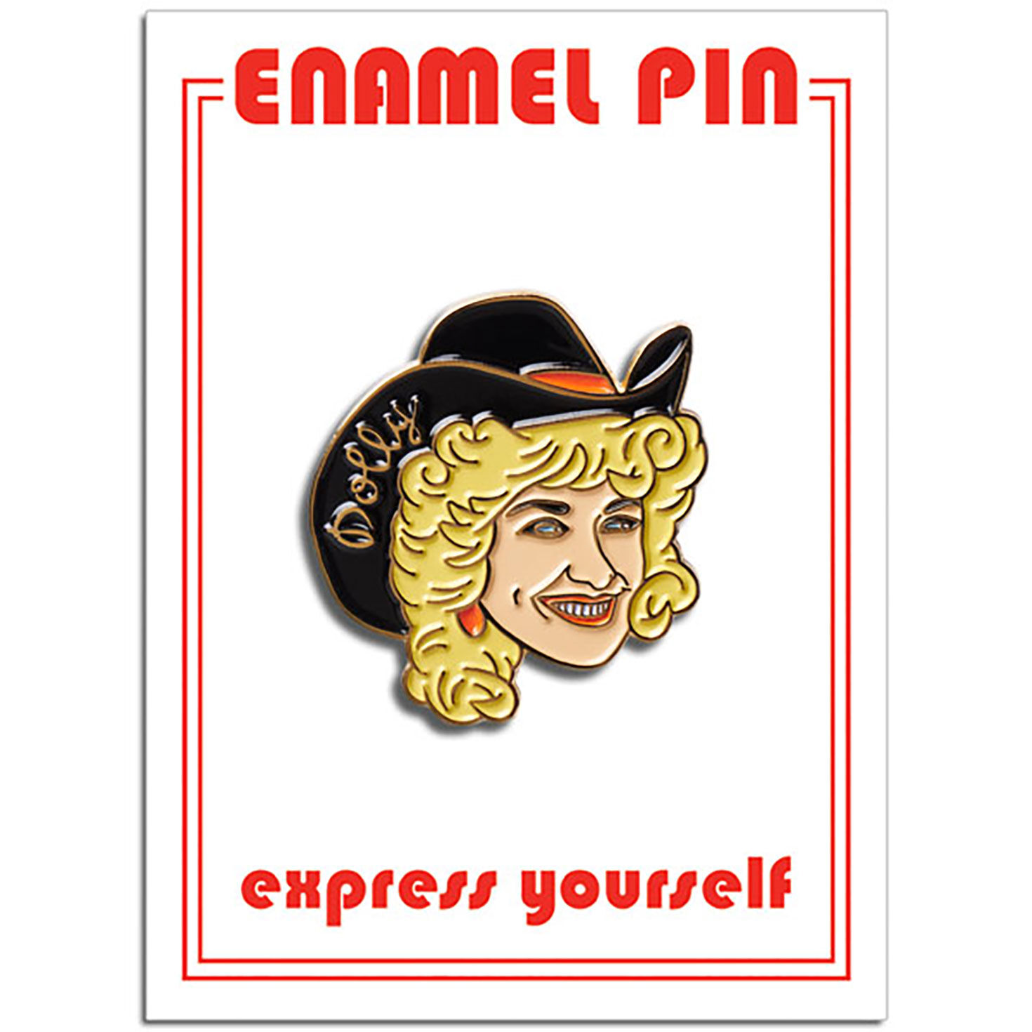 The Found Dolly Parton Cowgirl Enamel Pin