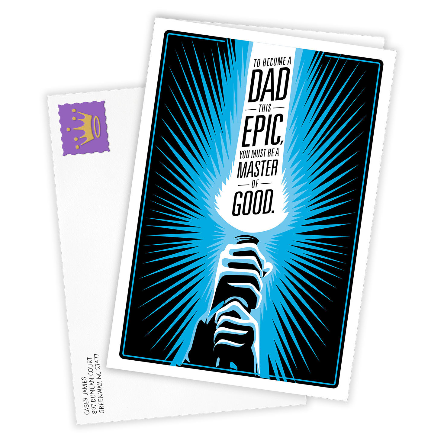 3908-star-wars-epic-and-legendary-dad-custom-card-2.jpg Star Wars™ Epic and Legendary Dad Custom Card