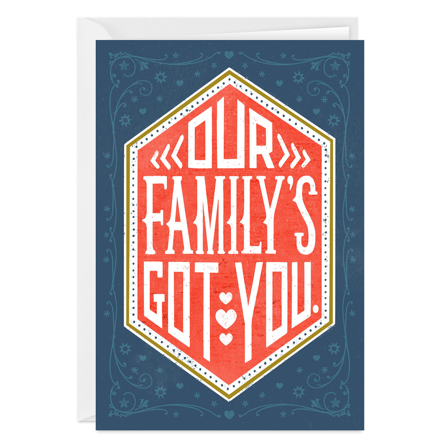 Our Family's Grateful For You Custom Card
