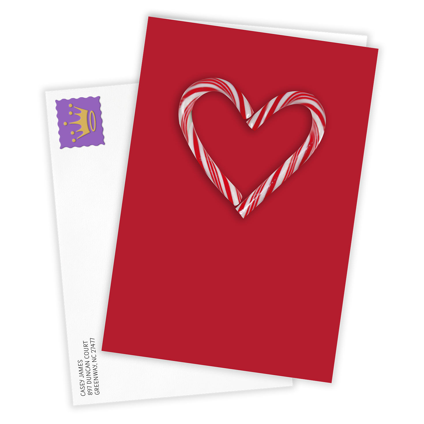 4009-candy-cane-heart-custom-holiday-card-2.jpg Candy Cane Heart Custom Holiday Card