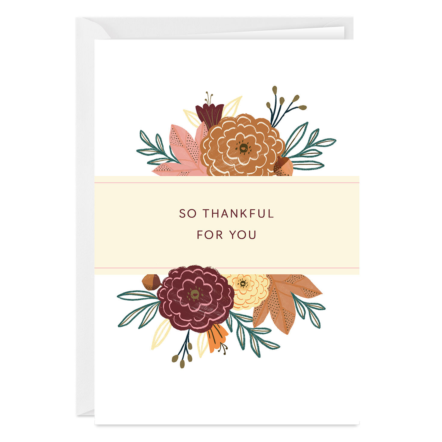 4055-fall-bouquet-thankful-custom-thanksgiving-card-1.jpg Fall Bouquet Thankful Custom Thanksgiving Card