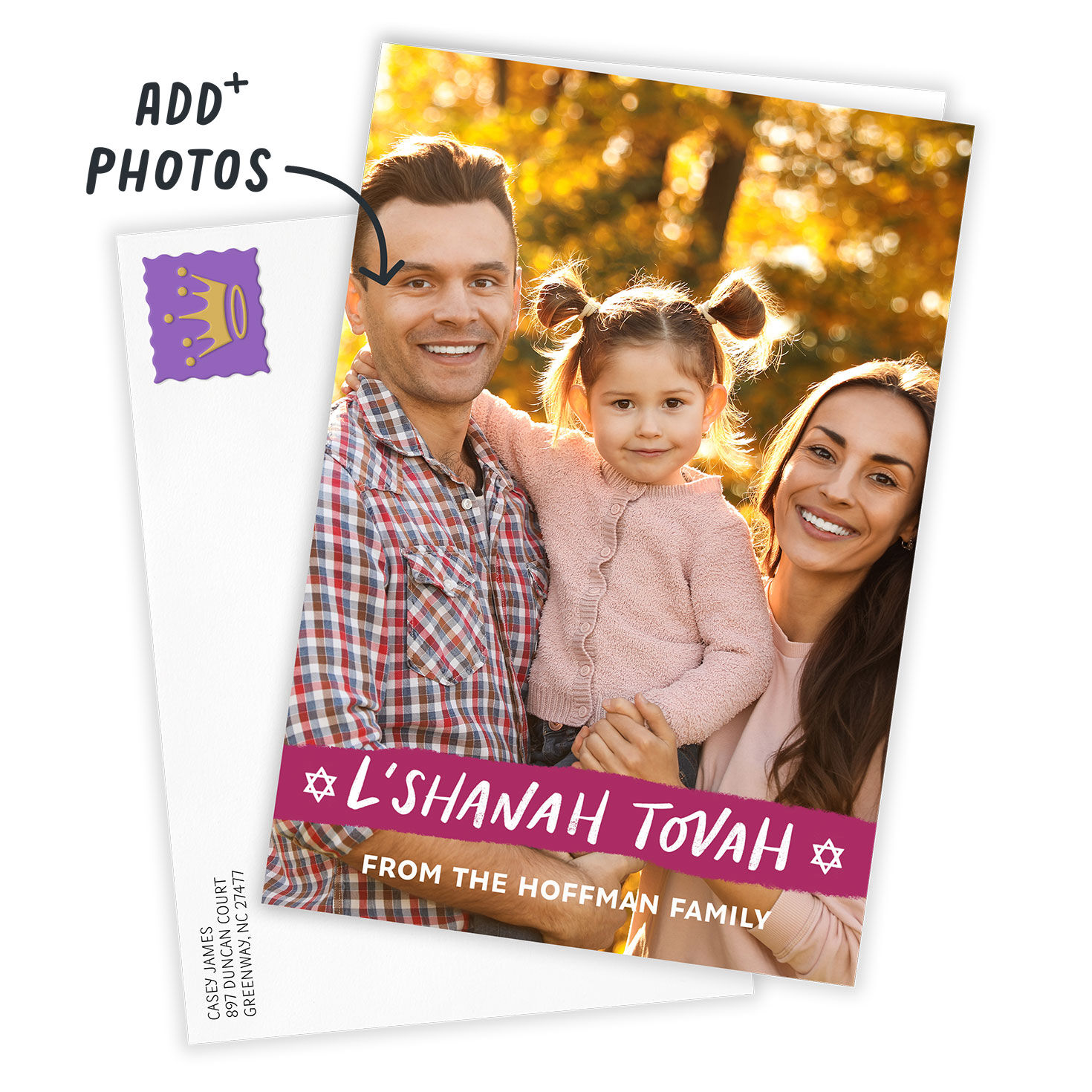 4057-l-shanah-tovah-custom-rosh-hashanah-card-2.jpg L'Shanah Tovah Custom Rosh Hashanah Card
