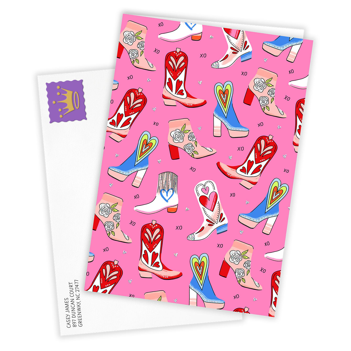4088-fun-cowboy-boots-custom-card-2.jpg Fun Cowboy Boots Custom Card