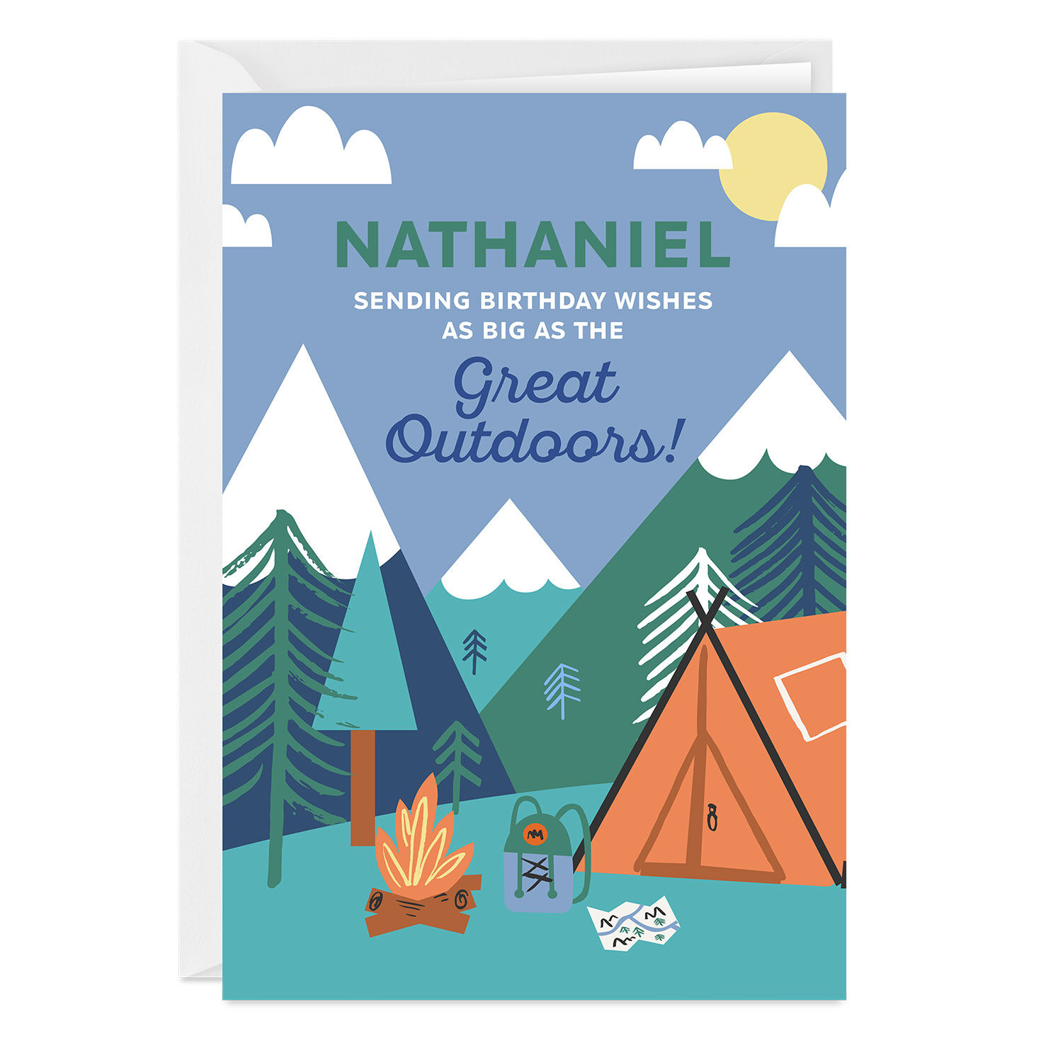 Great Outdoors Custom Birthday Card