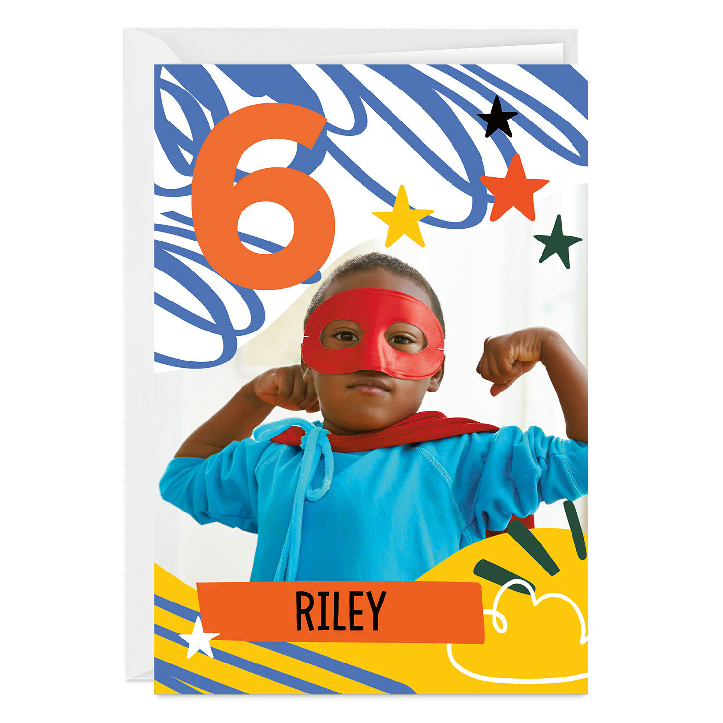 Fun Squiggles Custom Birthday Card