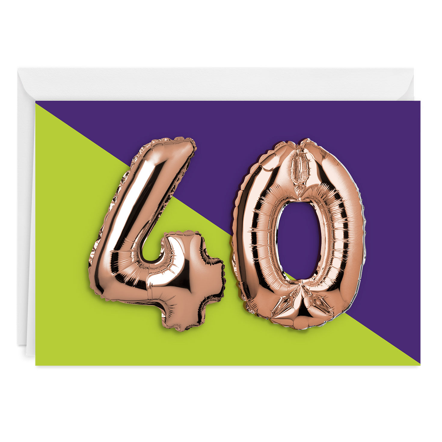 40th Balloons Custom Card