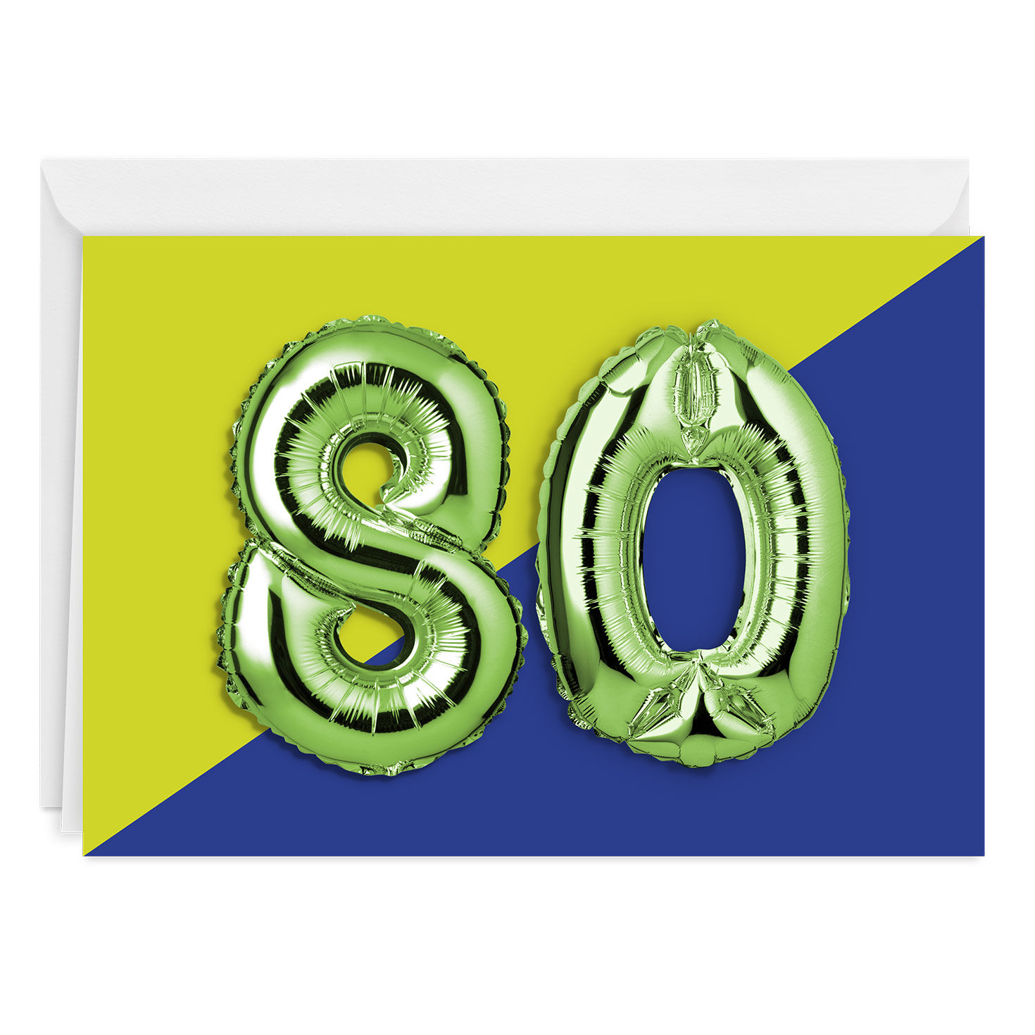 4137-80th-balloons-custom-birthday-card-1.jpg 80th Balloons Custom Birthday Card
