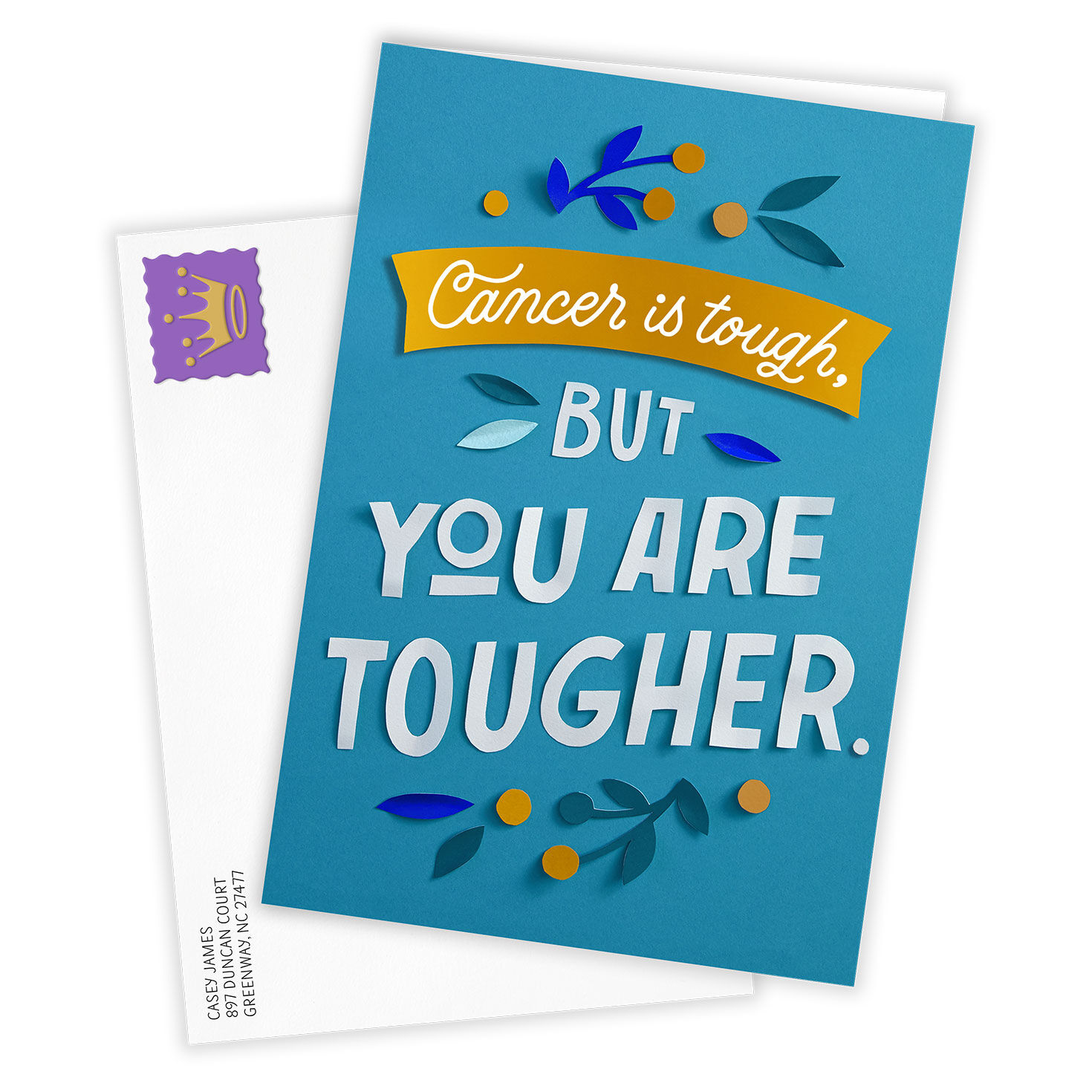 4157-you-re-tougher-than-cancer-custom-encouragement-card-2.jpg You're Tougher Than Cancer Custom Encouragement Card