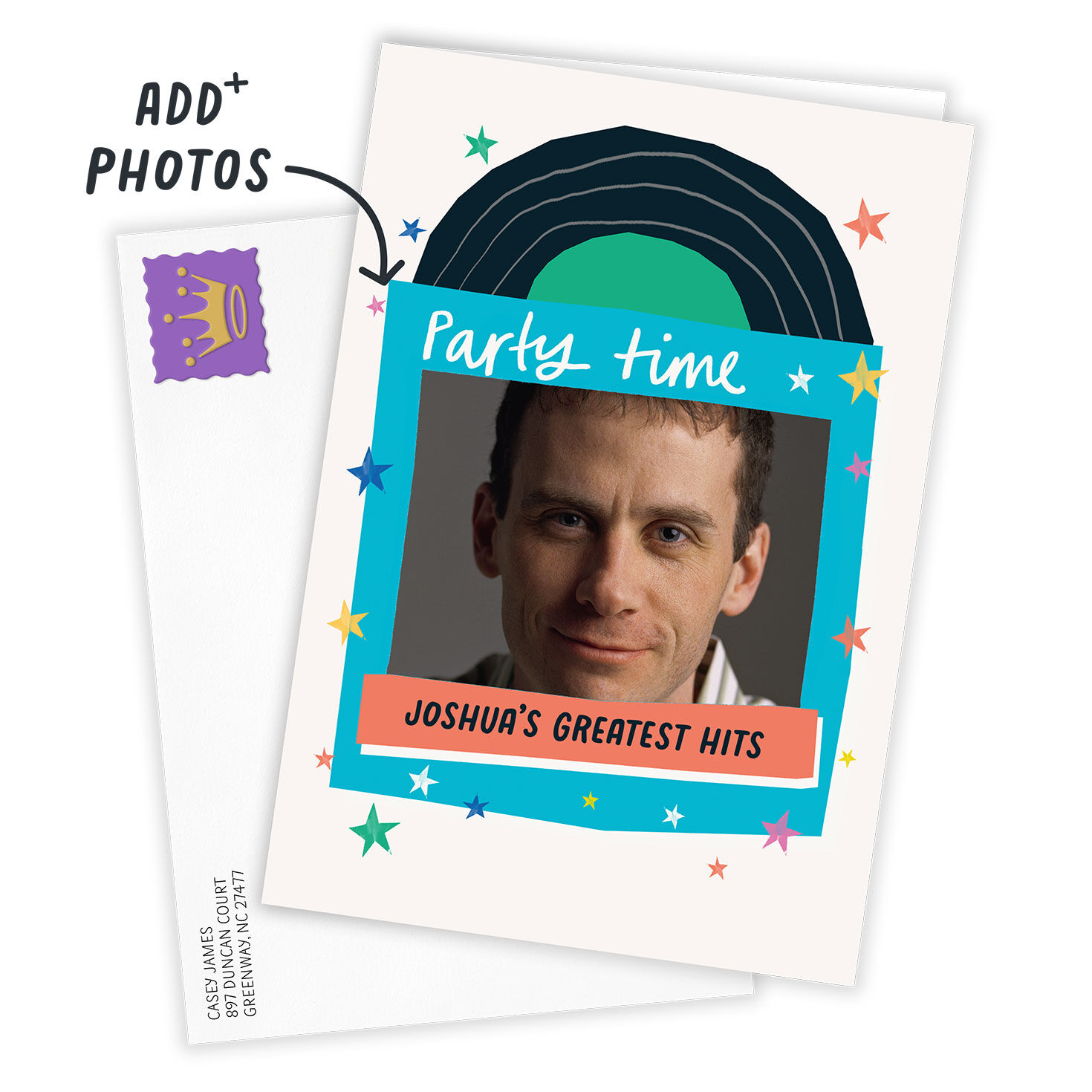 4228-party-time-custom-birthday-card-2.jpg Party Time Custom Birthday Card