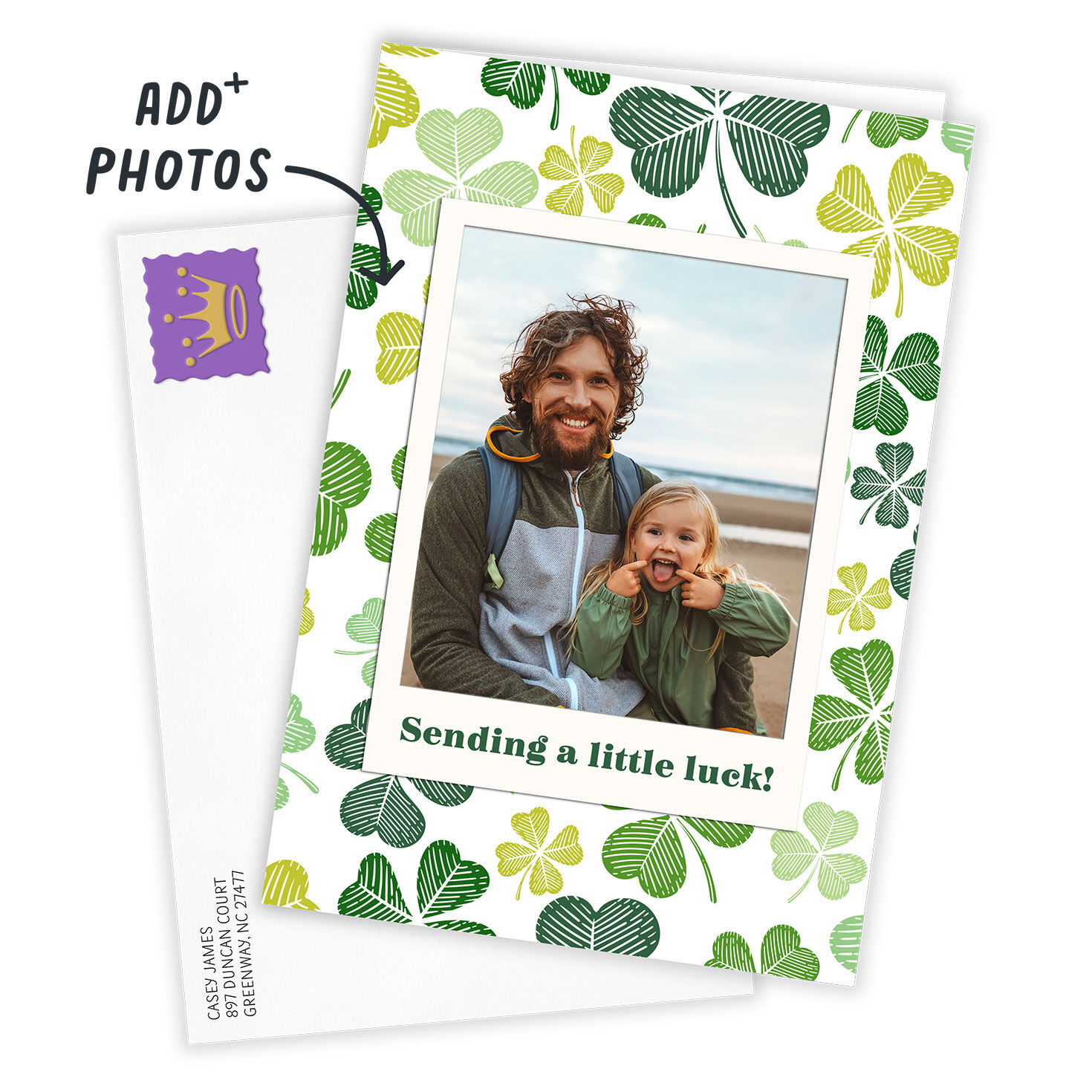 4267-sending-luck-and-love-custom-st-patrick-s-day-card-2.jpg Sending Luck and Love Custom St. Patrick's Day Card