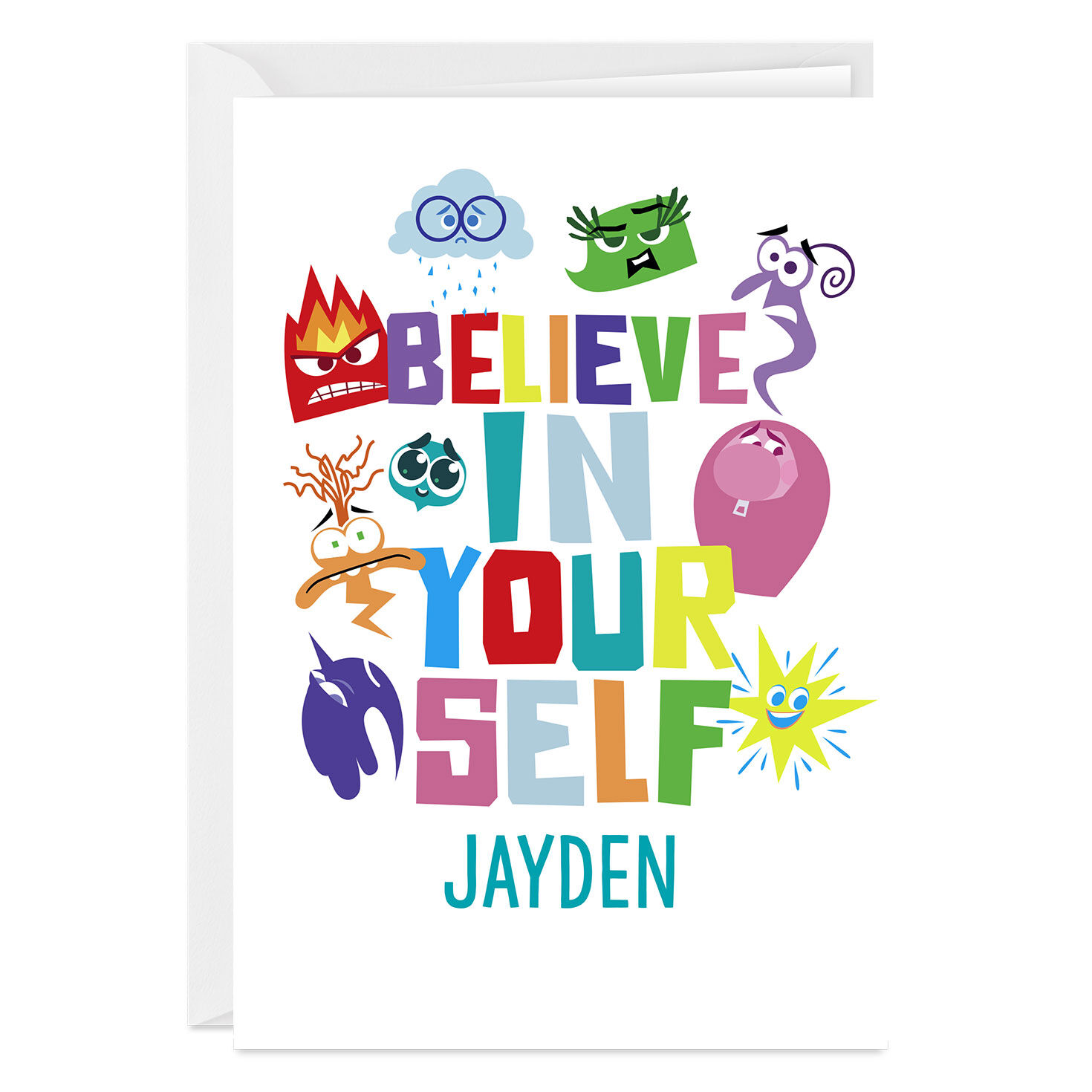 Disney/Pixar Inside Out 2 Believe in Yourself Custom Encouragement Card