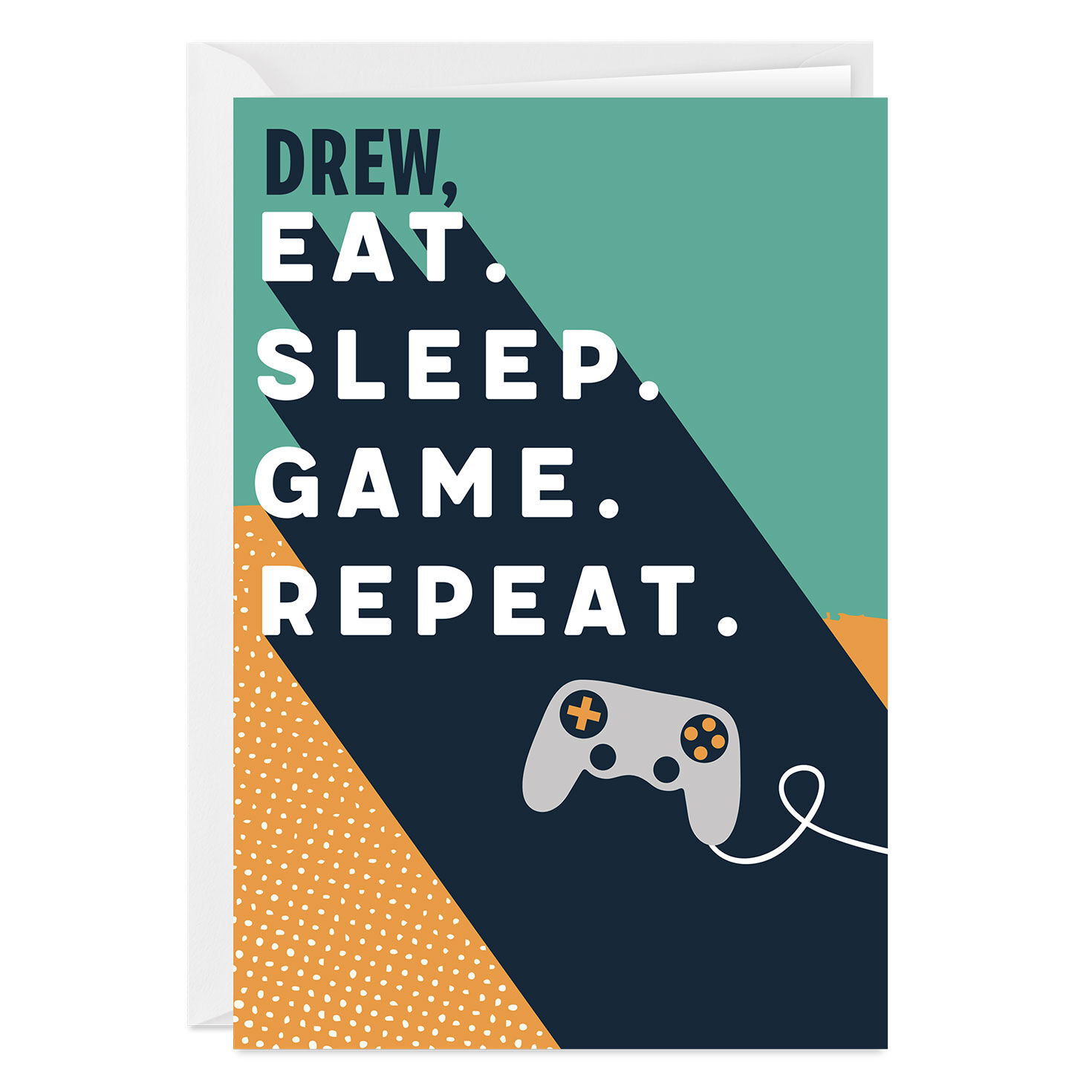 4382-eat-sleep-game-repeat-custom-celebration-card-1.jpg Eat Sleep Game Repeat Custom Celebration Card