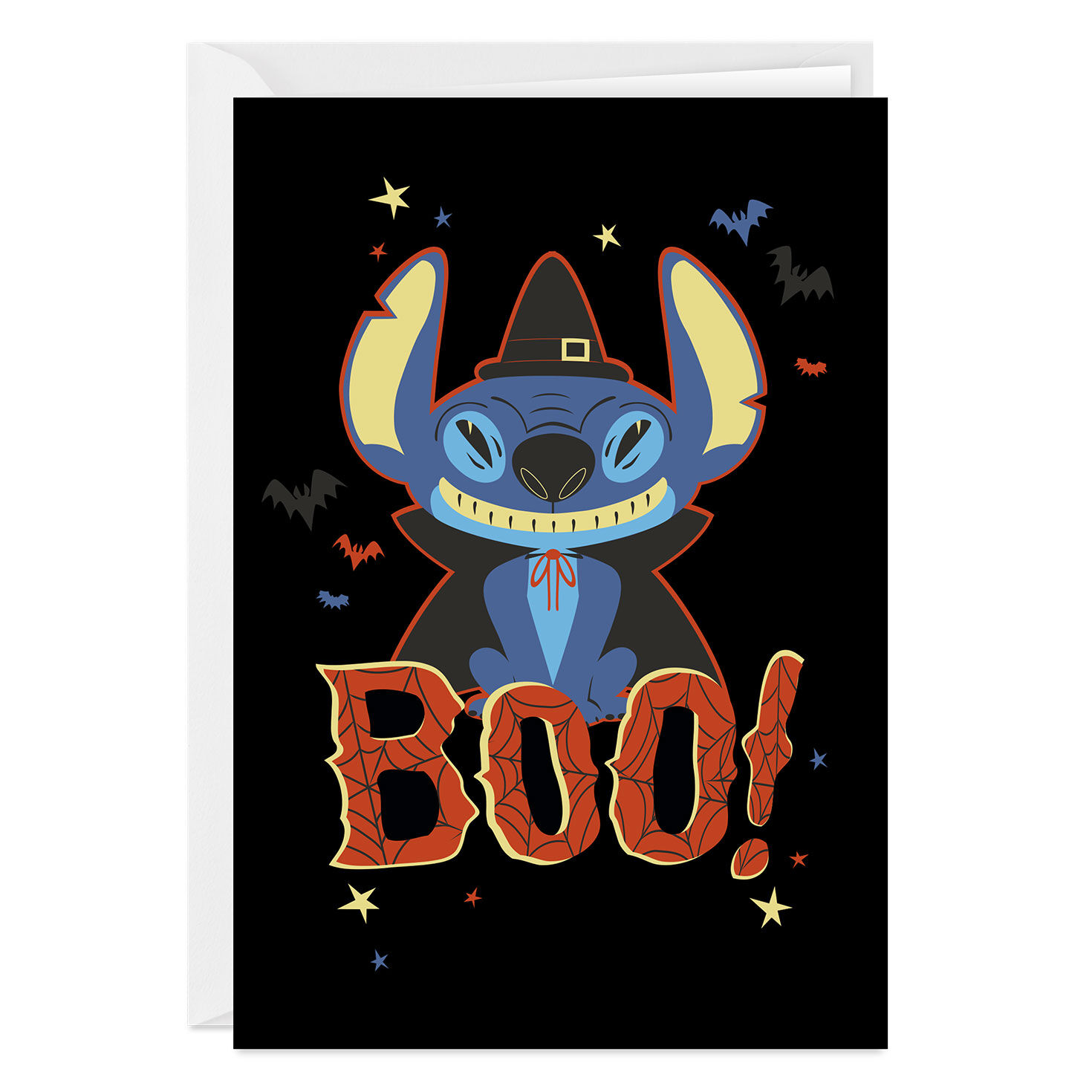 Disney Stitch Boo! Custom Halloween Card