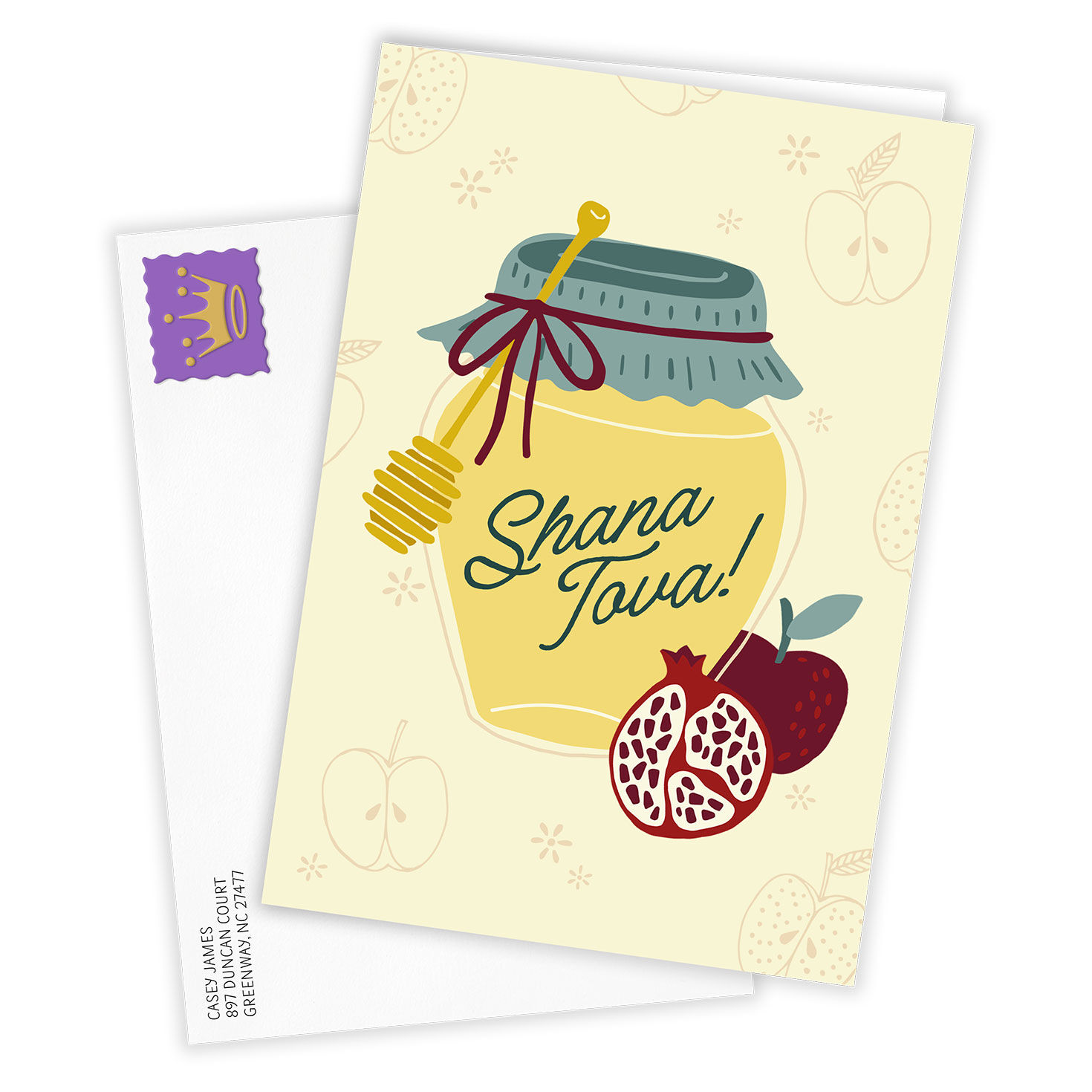 4441-sweet-peace-and-blessings-custom-rosh-hashanah-card-2.jpg Sweet Peace and Blessings Custom Rosh Hashanah Card