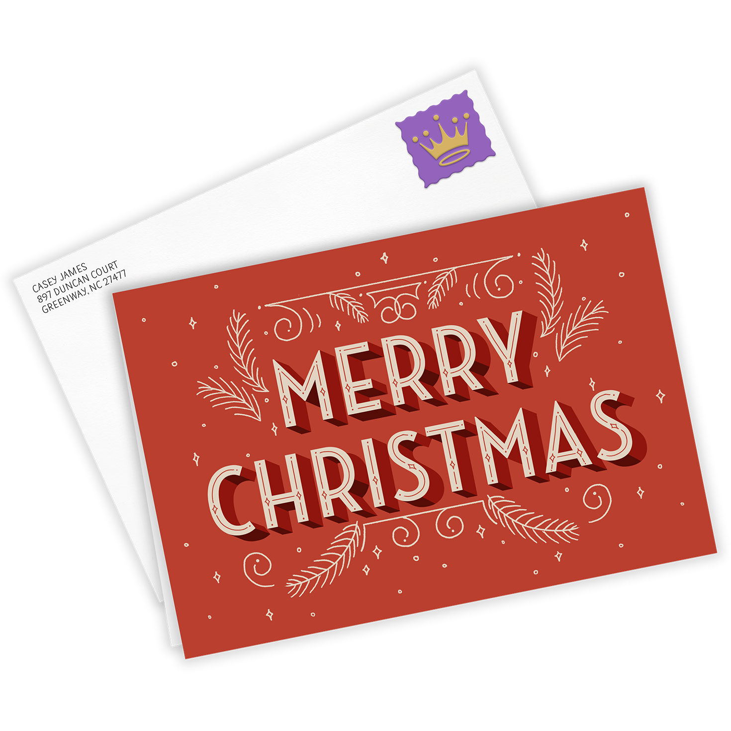 4454-vintage-festive-custom-christmas-card-2.jpg Vintage Festive Custom Christmas Card