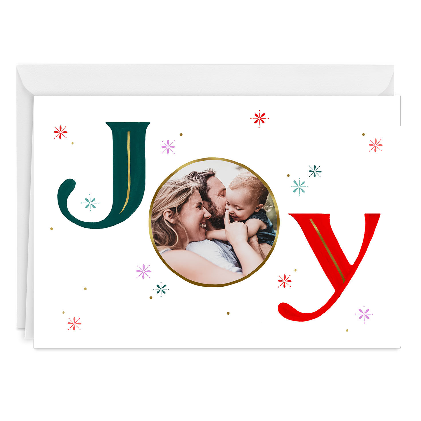 4456-joy-and-snowflakes-custom-christmas-card-1.jpg Joy and Snowflakes Custom Christmas Card