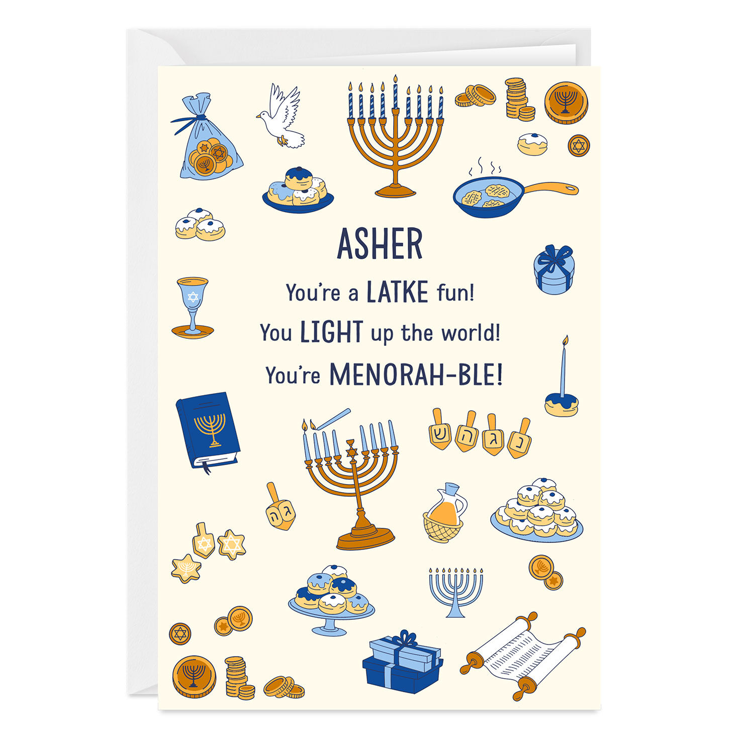4500-you-re-a-latke-fun-custom-hanukkah-card-1.jpg You're a Latke Fun Custom Hanukkah Card