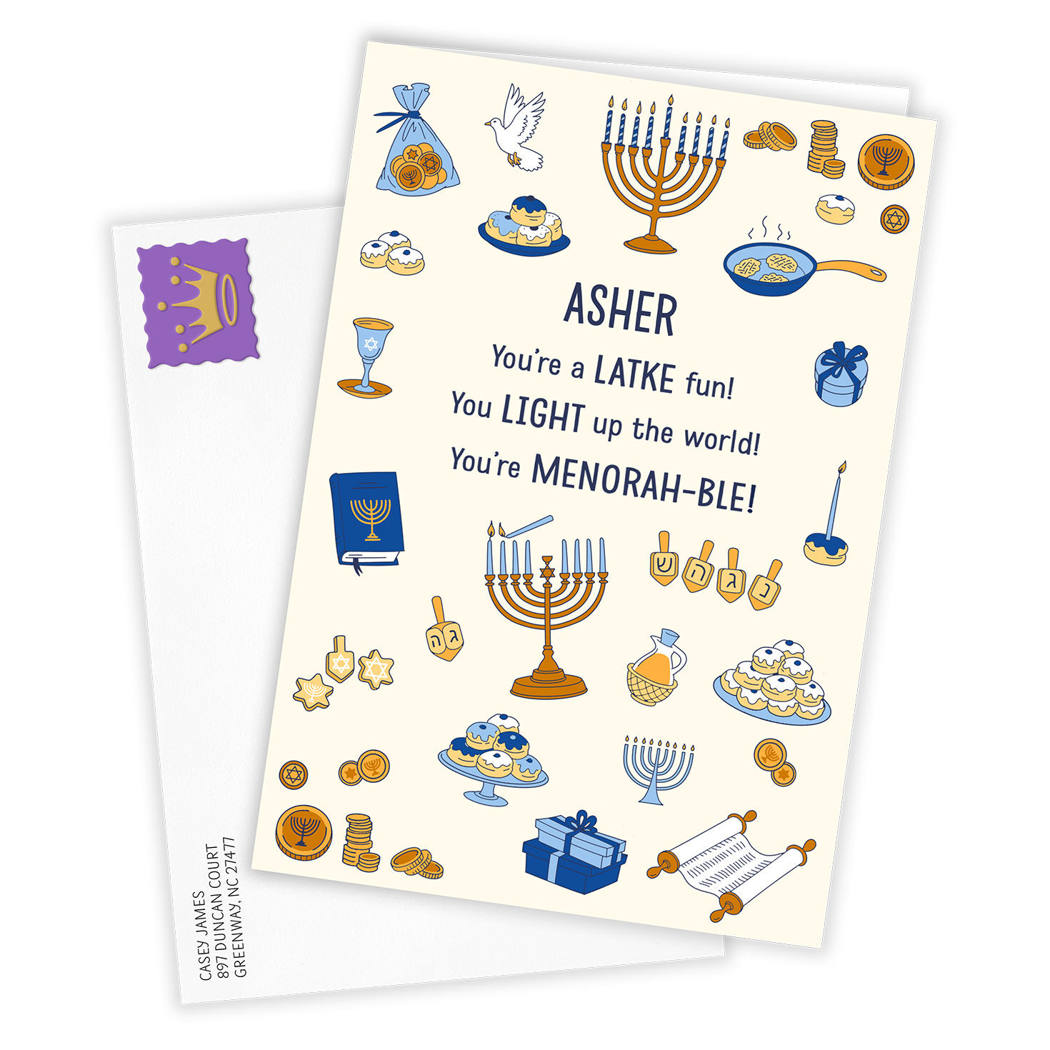 4500-you-re-a-latke-fun-custom-hanukkah-card-2.jpg You're a Latke Fun Custom Hanukkah Card