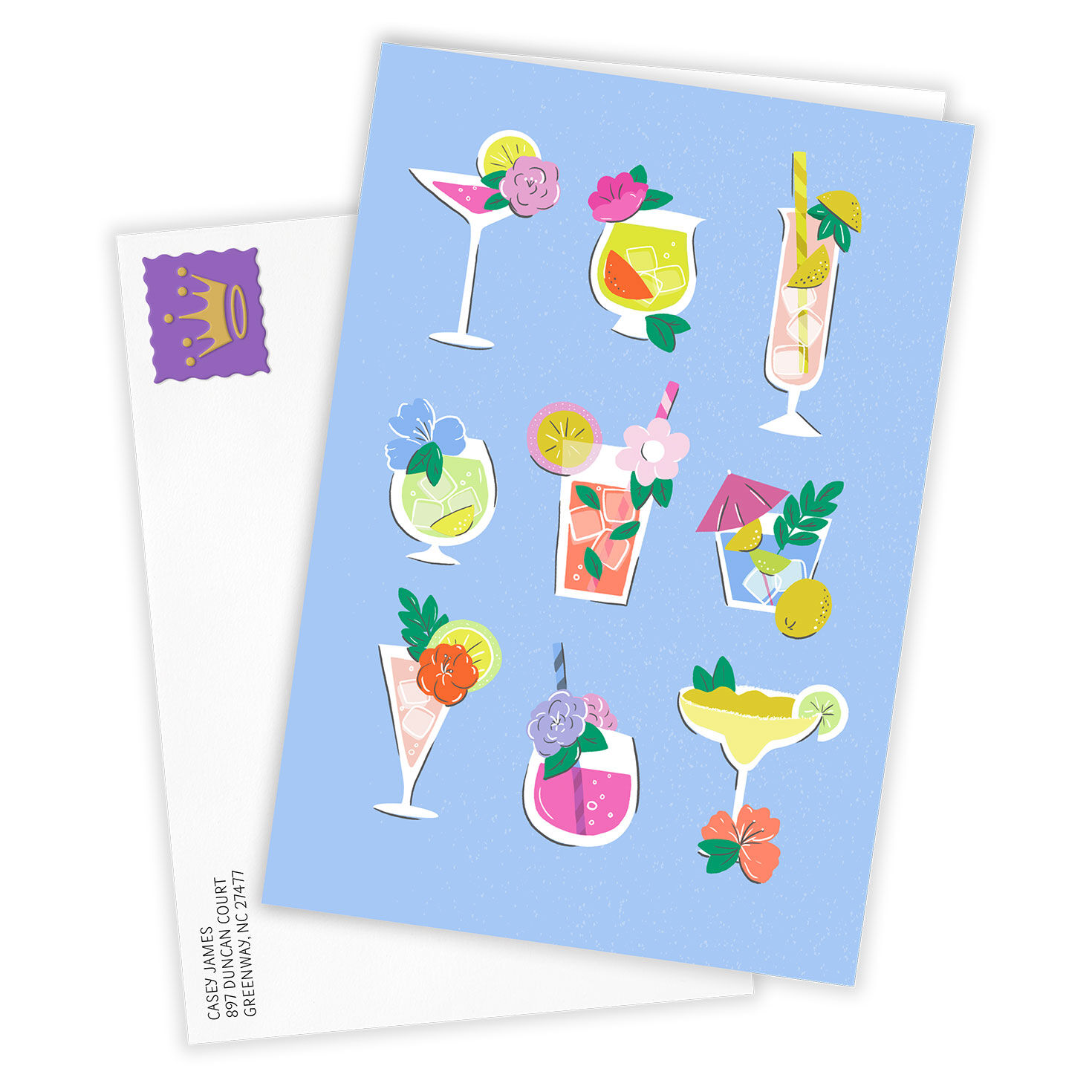 4517-tropical-cocktails-blank-custom-card-2.jpg Tropical Cocktails Blank Custom Card