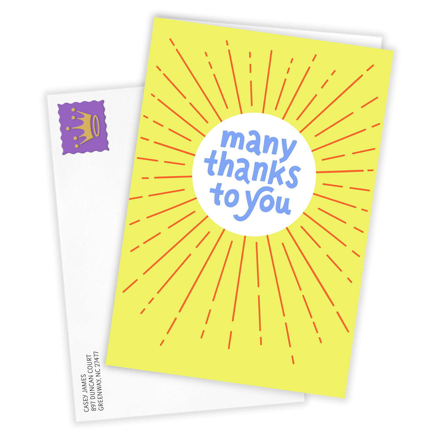 4527-many-thanks-to-you-starburst-custom-thank-you-card-2.jpg Many Thanks to You Starburst Custom Thank You Card