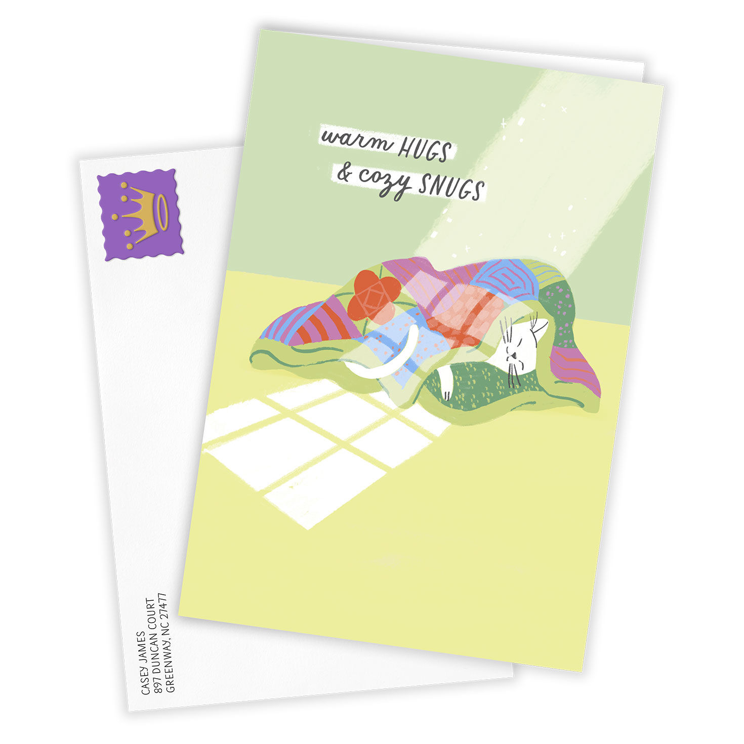4530-warm-hugs-and-cozy-snugs-custom-thinking-of-you-card-2.jpg Warm Hugs and Cozy Snugs Custom Thinking of You Card