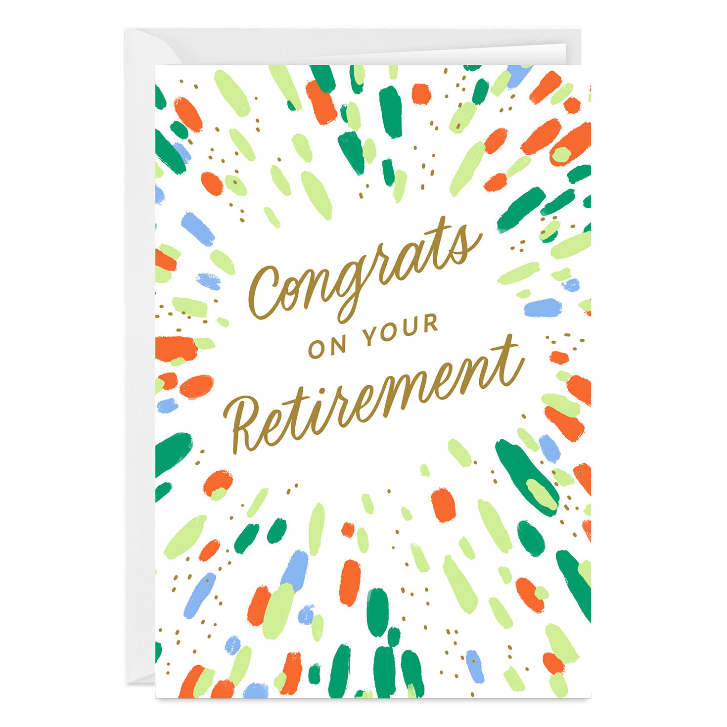 Splatter Art Custom Retirement Card