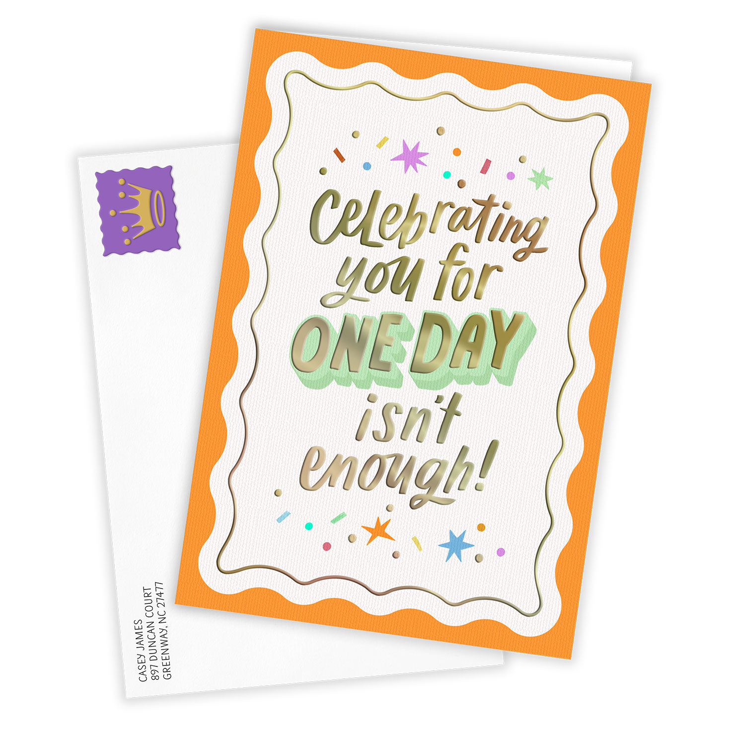 4587-celebrating-one-day-isn-t-enough-custom-birthday-card-2.jpg Celebrating One Day Isn't Enough Custom Birthday Card