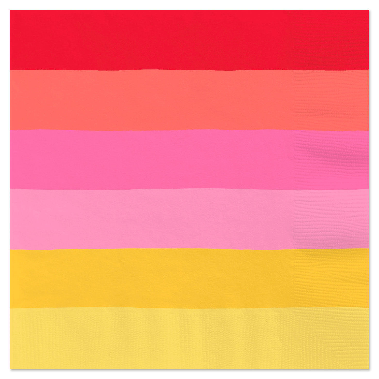 Warm Ombré Stripe Dinner Napkins, Set of 16