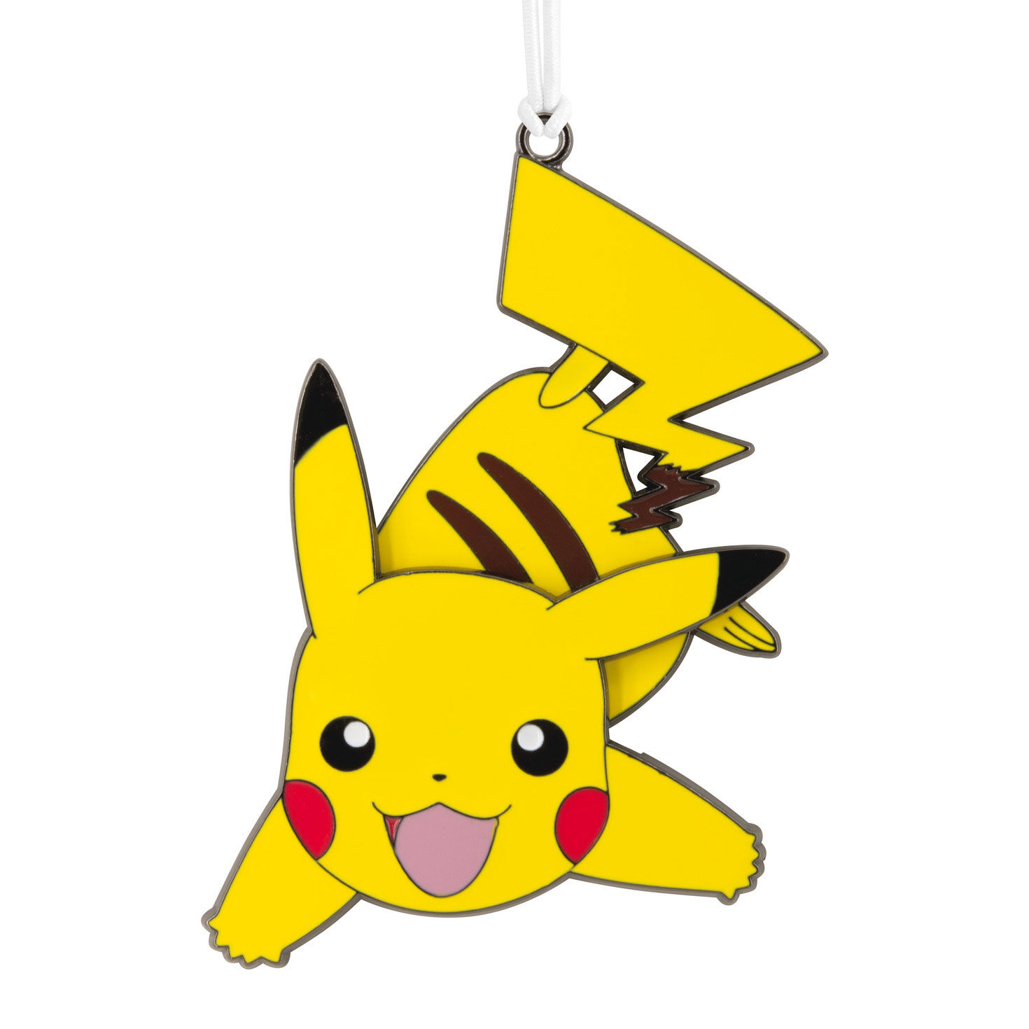 Pokémon Pikachu Moving Metal Hallmark Ornament