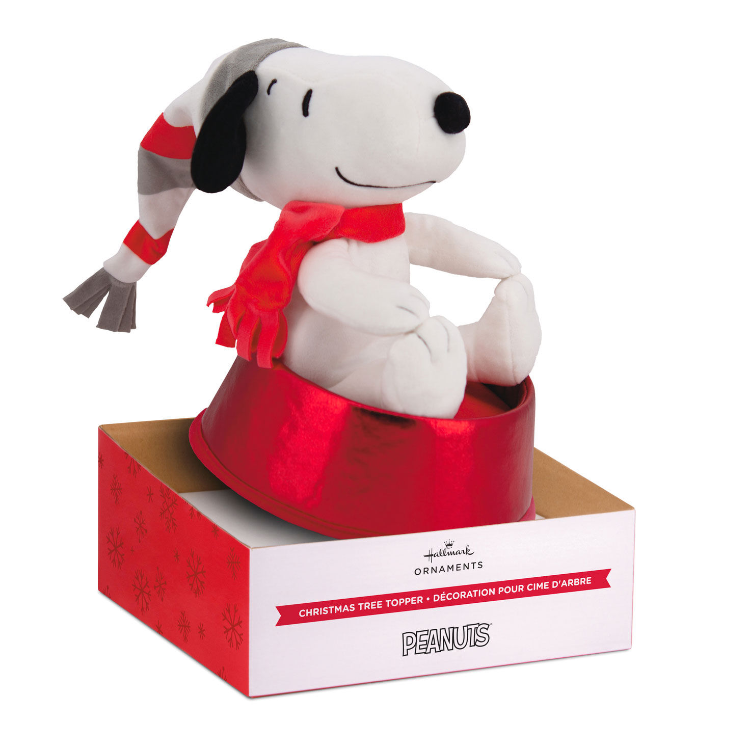4912-peanuts-plush-fabric-hallmark-tree-topper-9-75--5.jpg Peanuts® Plush Fabric Hallmark Tree Topper, 9.75"