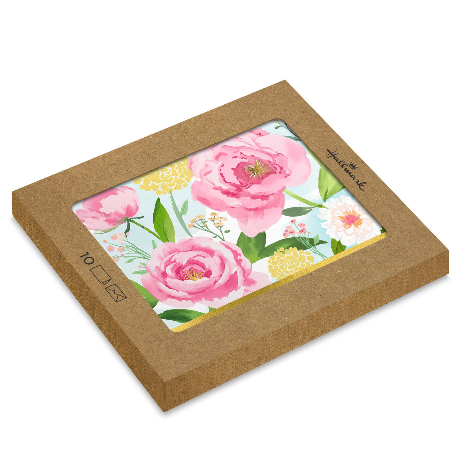 5196-painterly-flowers-blank-notes-pack-of-10-1.jpg Painterly Flowers Blank Notes, Pack of 10