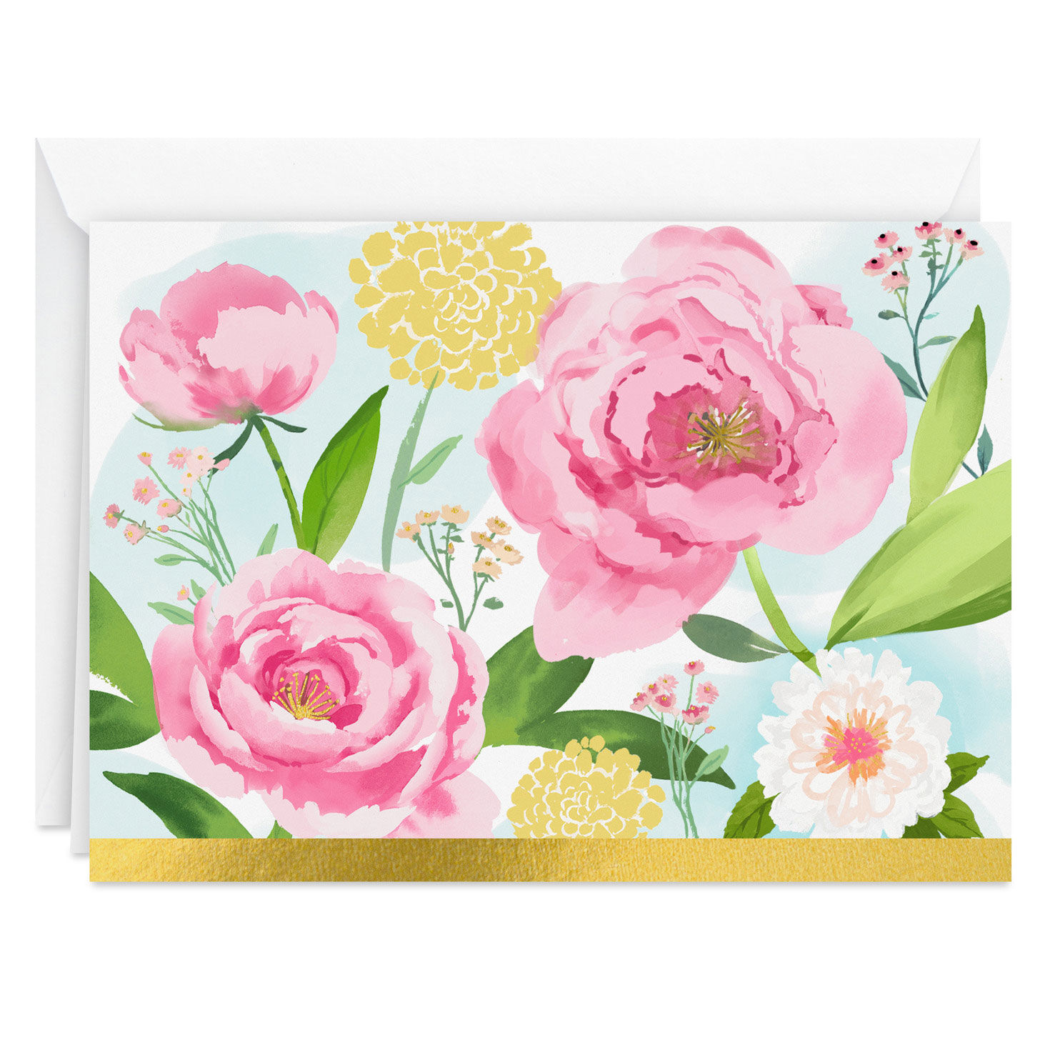 5196-painterly-flowers-blank-notes-pack-of-10-2.jpg Painterly Flowers Blank Notes, Pack of 10