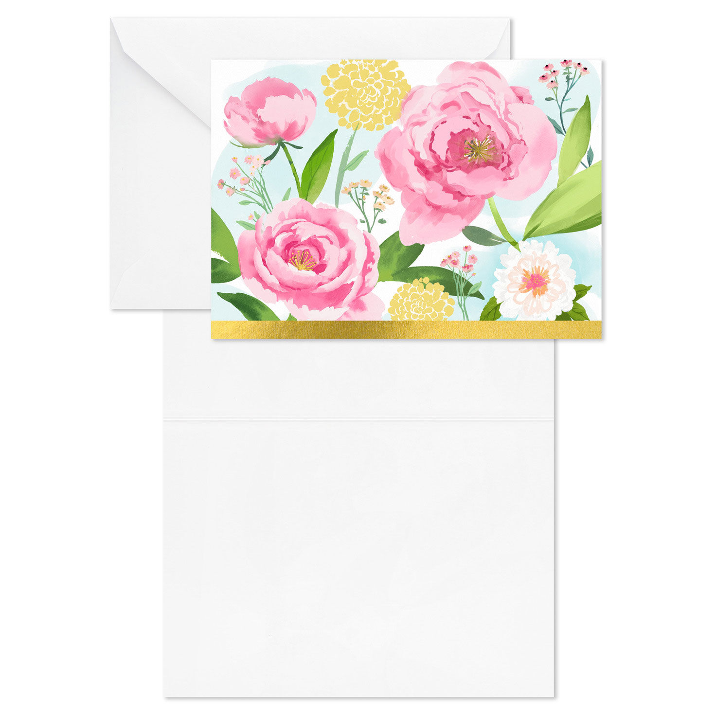5196-painterly-flowers-blank-notes-pack-of-10-3.jpg Painterly Flowers Blank Notes, Pack of 10