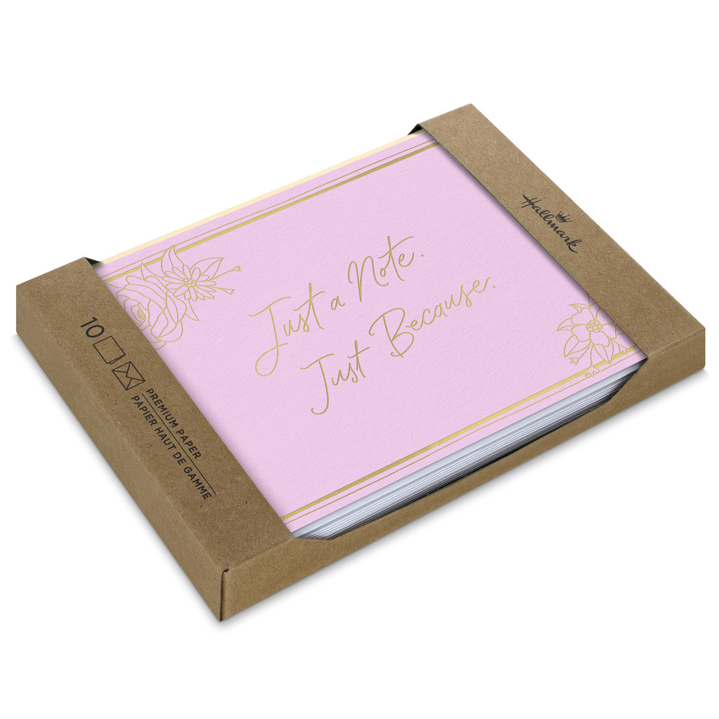 Just a Note on Pink Blank Notes, Pack of 10