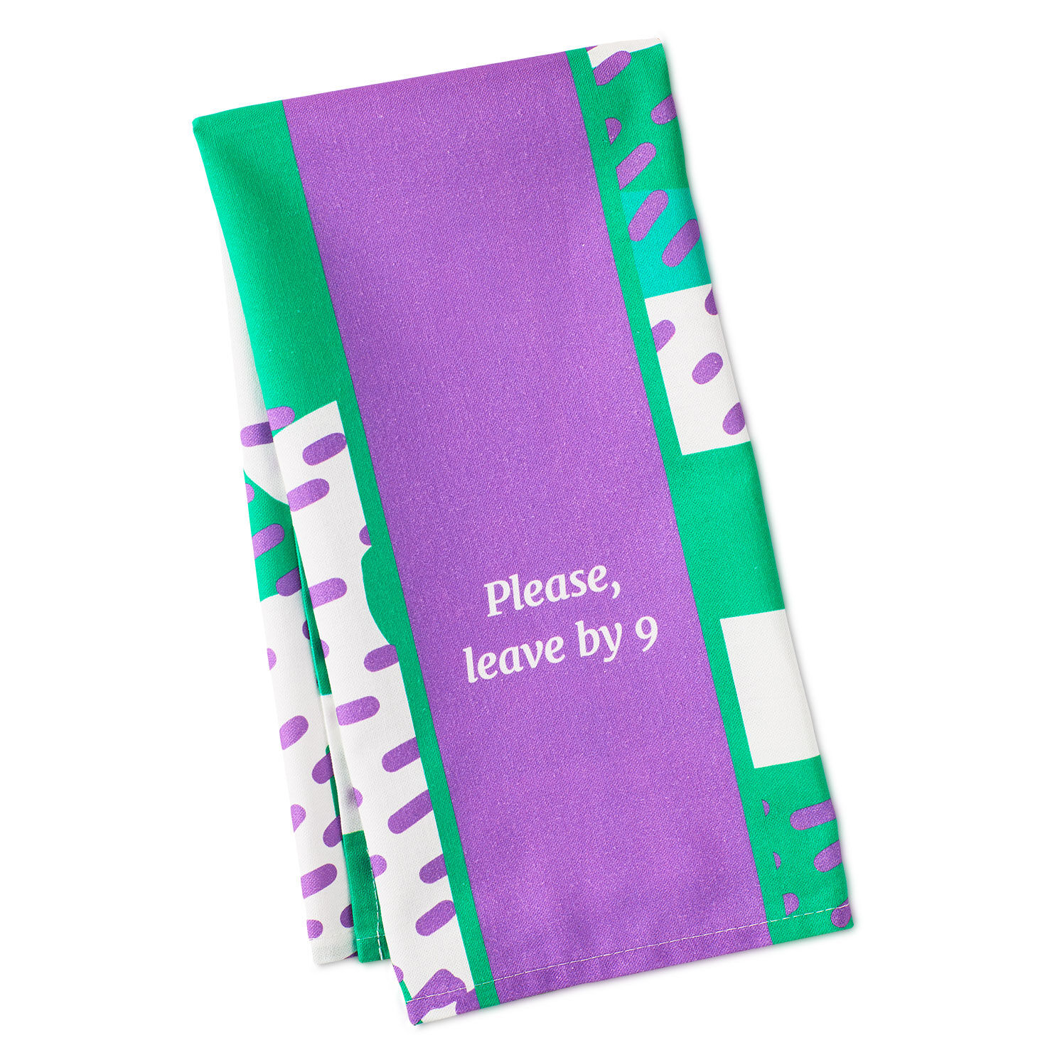 Drinks on Me Leave by 9 Funny Dish Towel