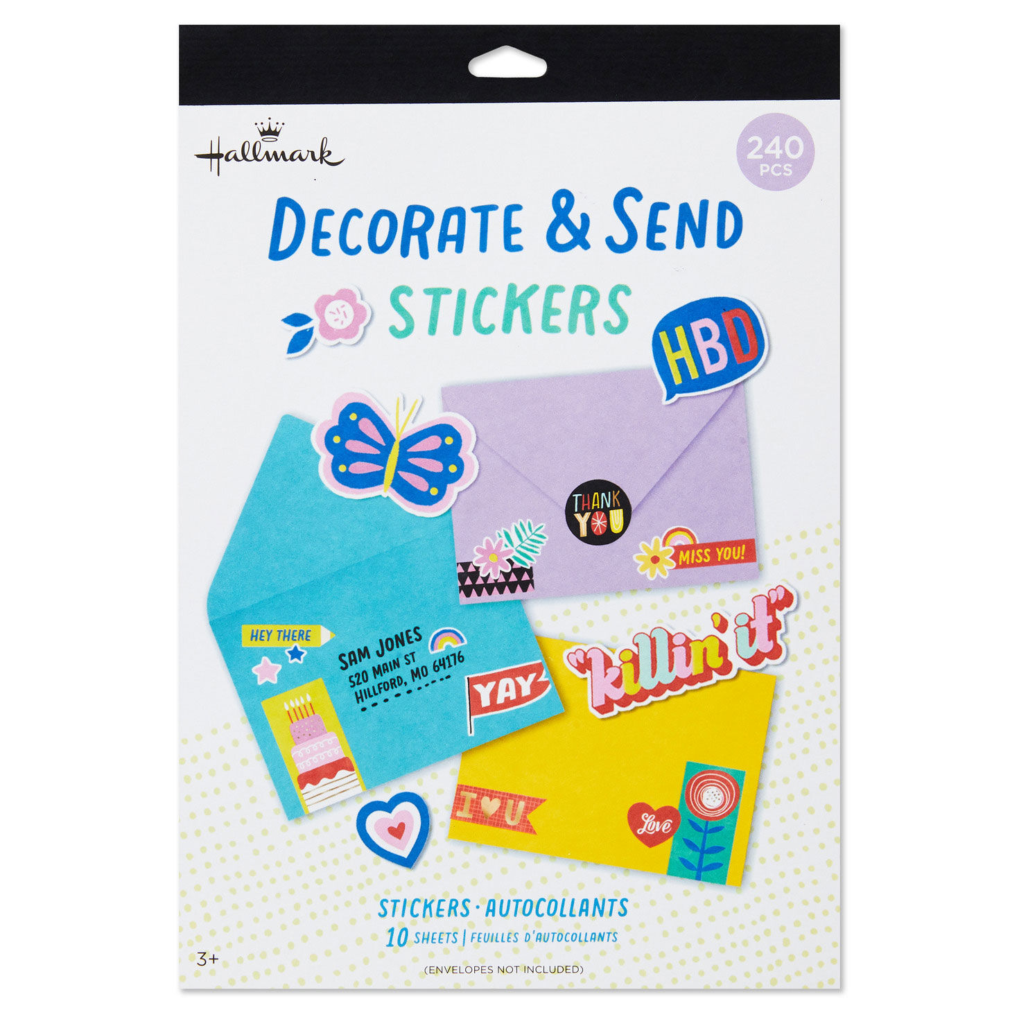 Decorate and Send Colorful Sticker Book