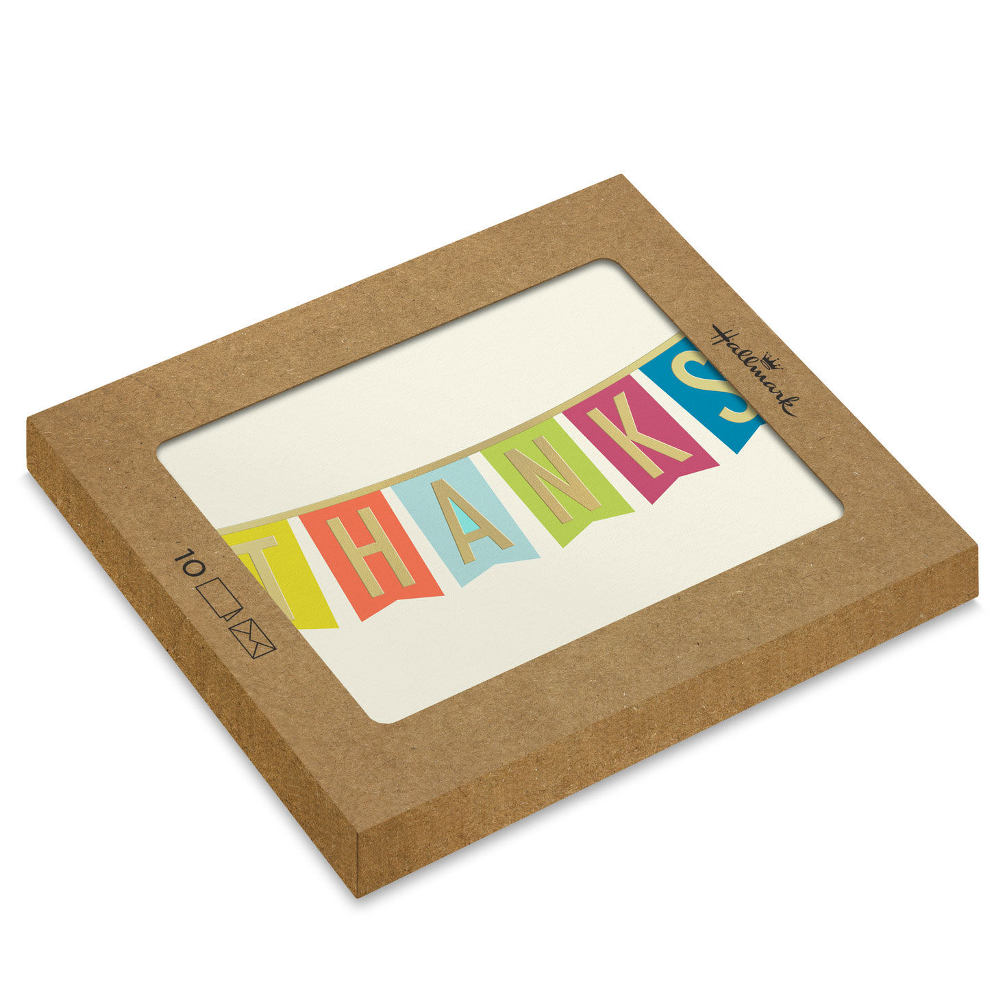 5265-colorful-pennant-banner-blank-thank-you-notes-pack-of-10-1.jpg Colorful Pennant Banner Blank Thank You Notes, Pack of 10