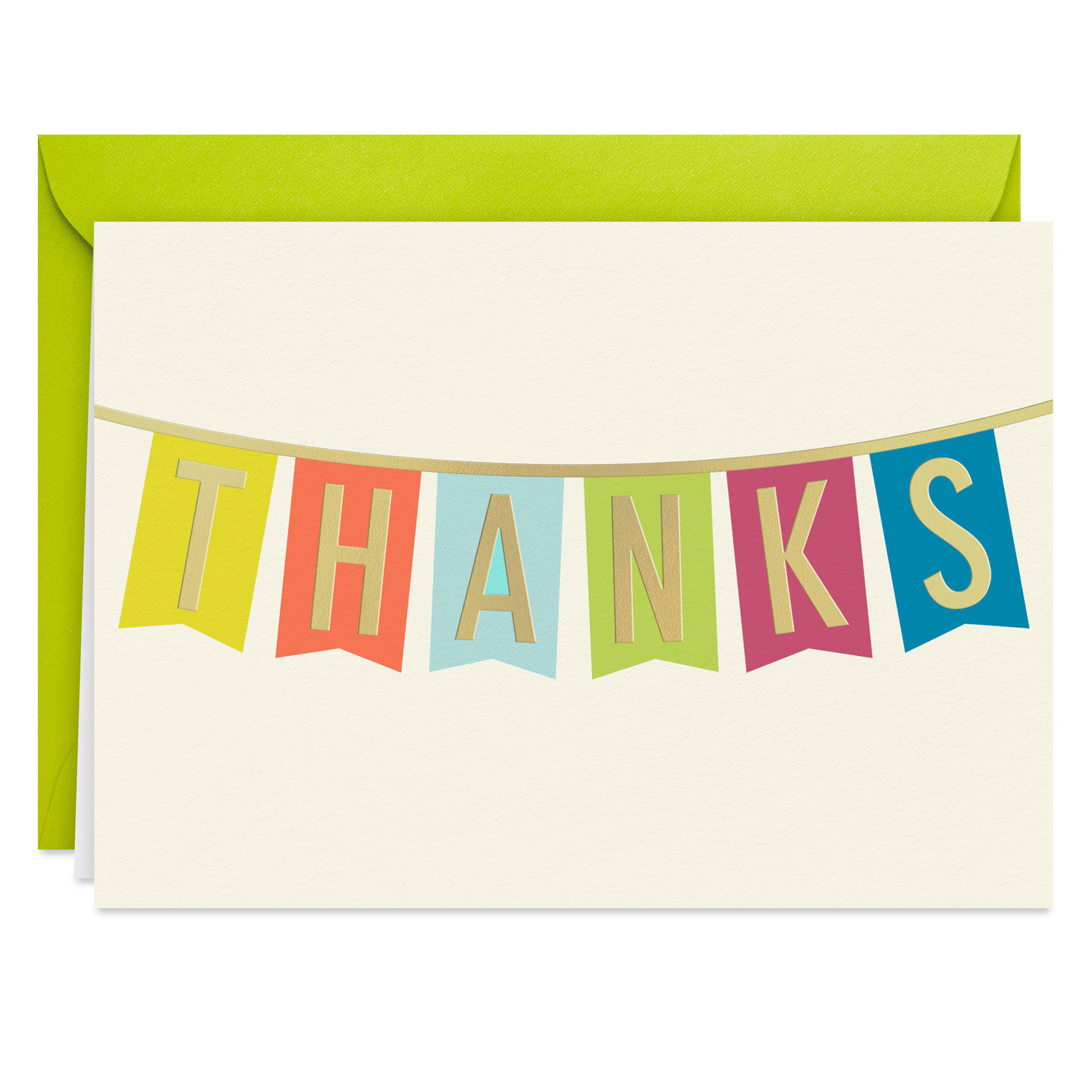 5265-colorful-pennant-banner-blank-thank-you-notes-pack-of-10-2.jpg Colorful Pennant Banner Blank Thank You Notes, Pack of 10