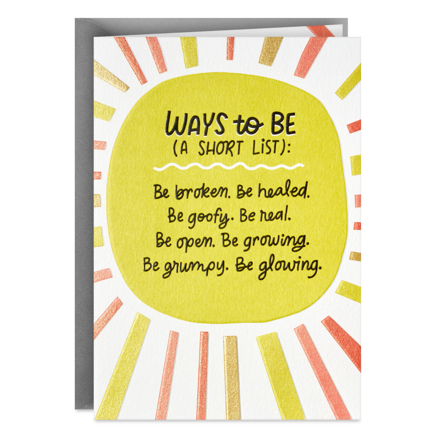 Be Just as You Are Encouragement Card