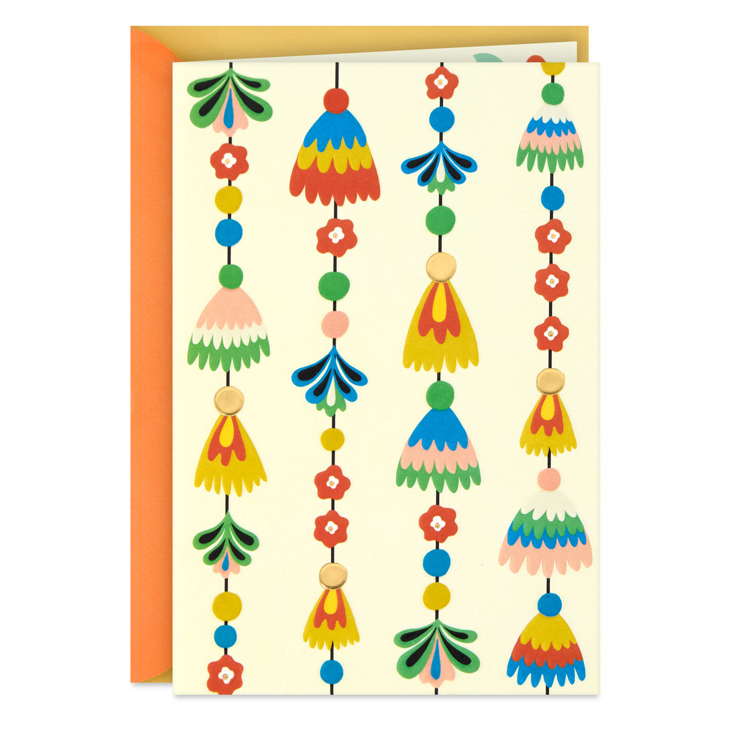 Festive Tassel Garland Blank Card