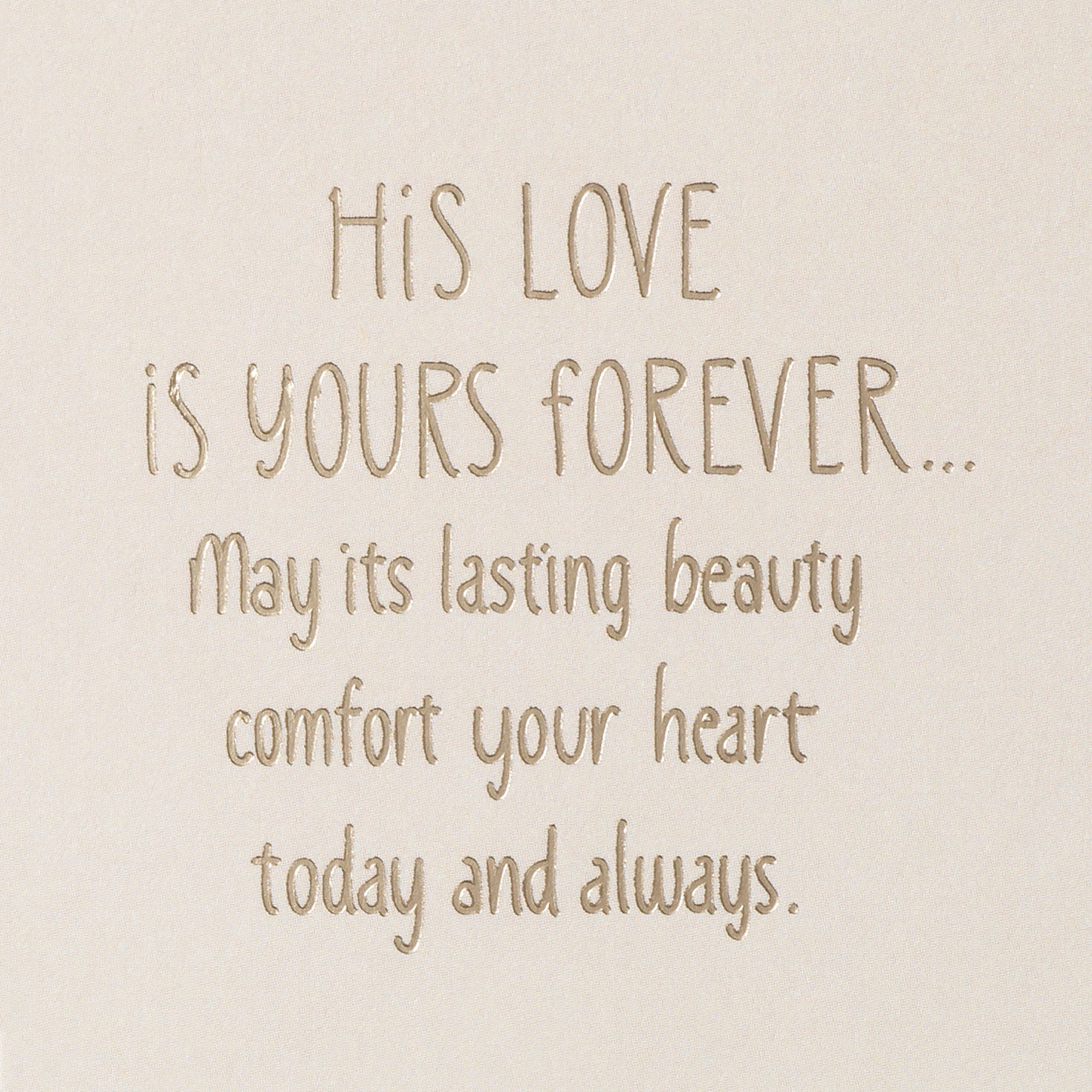 5569-his-love-is-yours-forever-sympathy-card-for-loss-of-husband-2.jpg His Love Is Yours Forever Sympathy Card for Loss of Husband