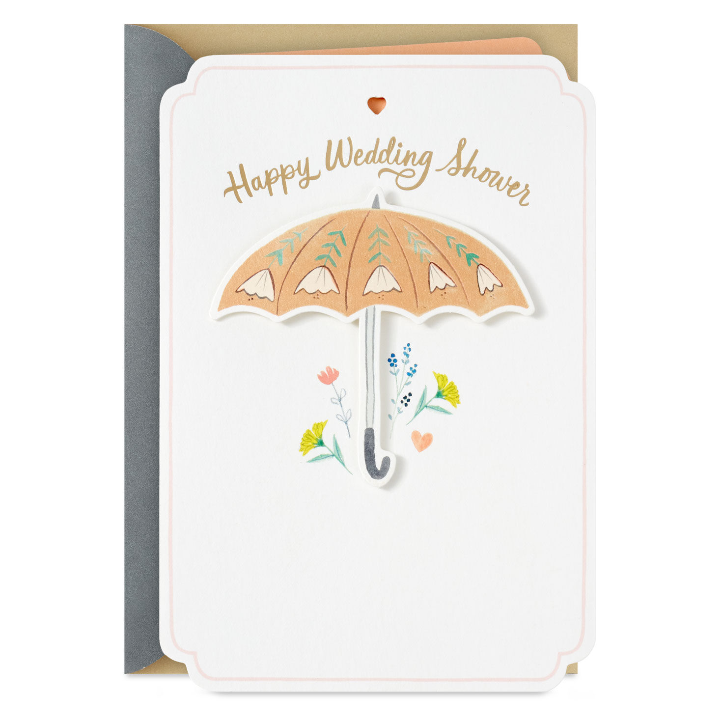 Your Promise Makes Hearts Happy Bridal Shower Card for Couple
