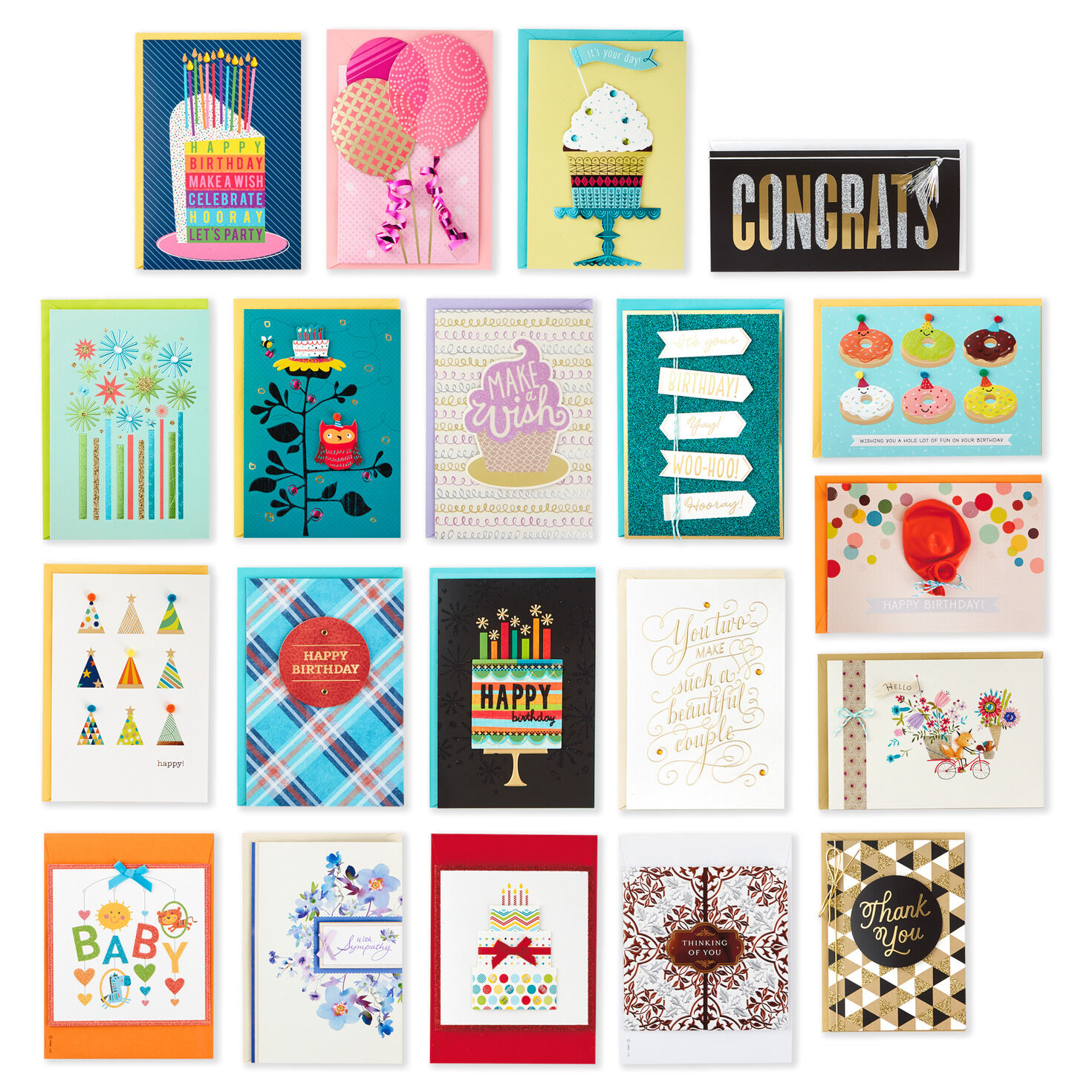 All Occasion Card Assortment in Decorative Box, Set of 20